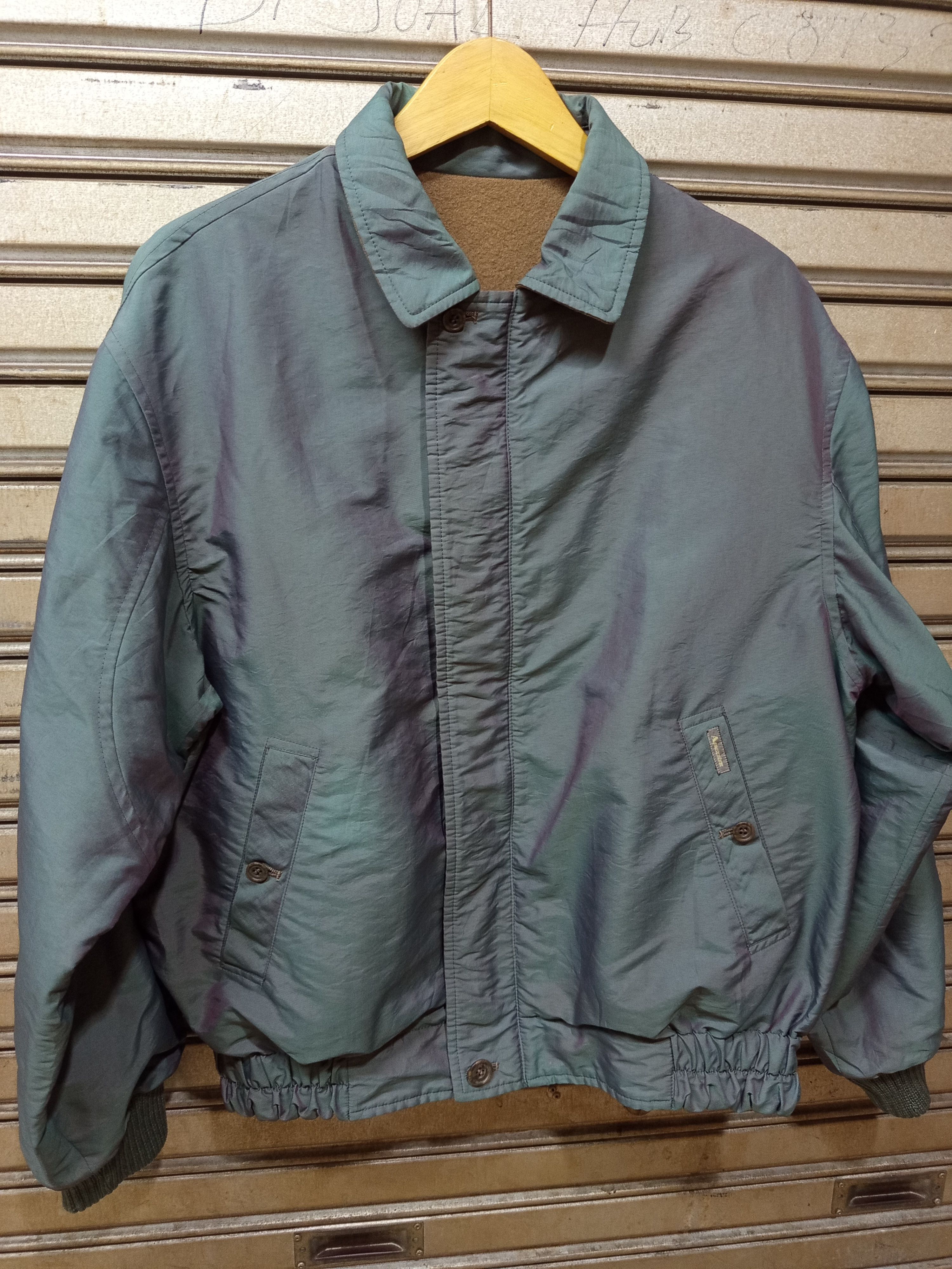 Aquascutum 1990s Aquascutum Reversible Bomber Jacket Size US L / EU 52-54 / 3 - 4 Thumbnail