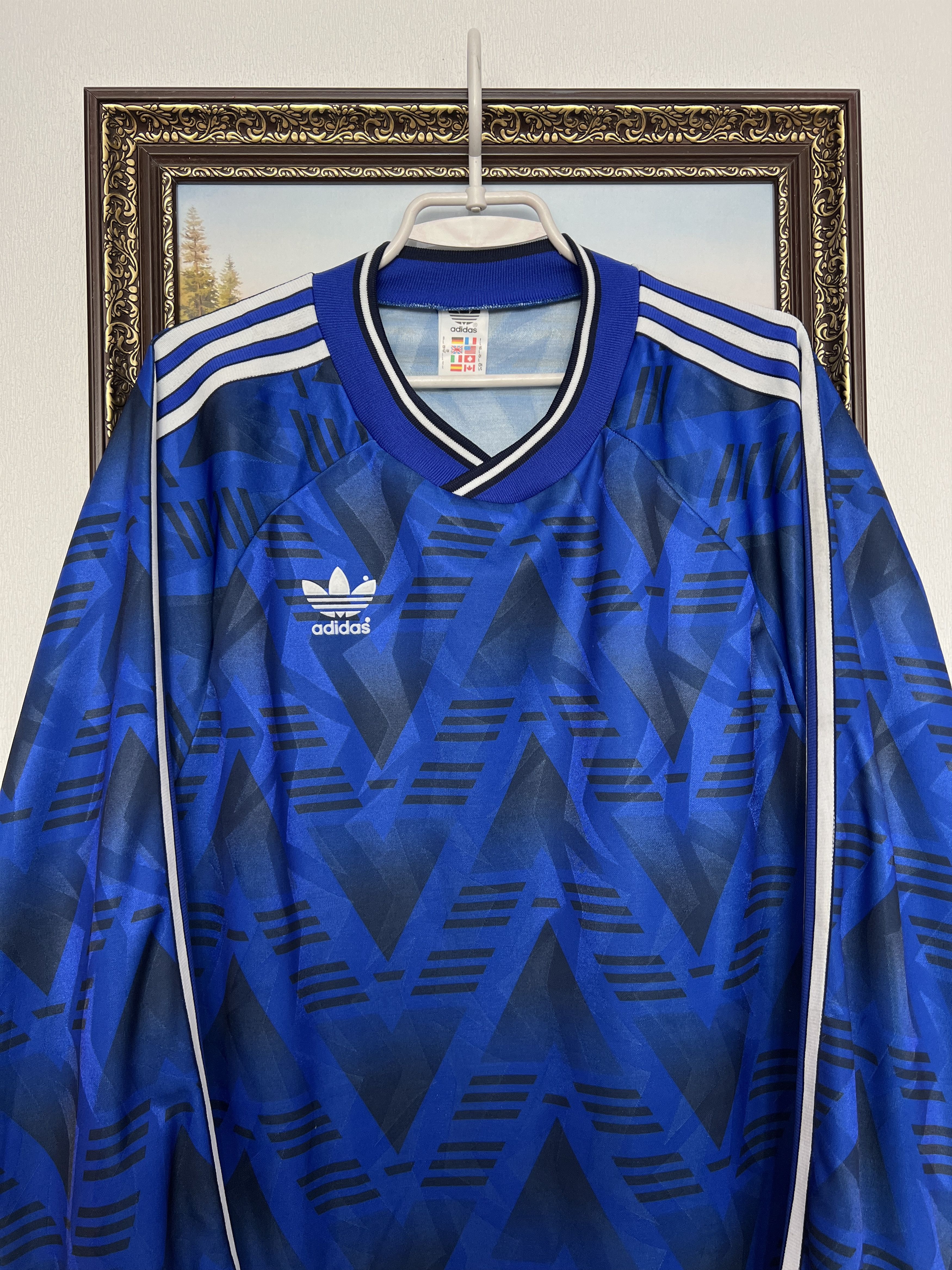 Adidas Football Template Shirt Soccer Long Sleeve Jersey Trikot Size US L / EU 52-54 / 3 - 2 Thumbnail