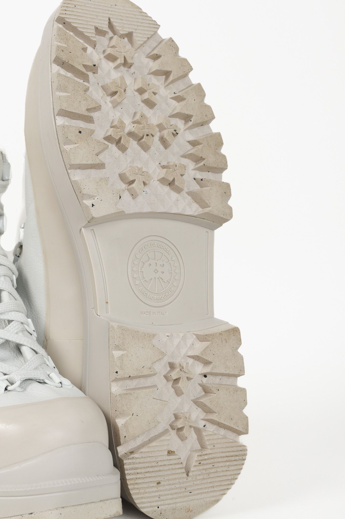 Canada Goose Canada Goose Journey White and Beige Leather Lug Ankle Boots Size US 9.5 / IT 39.5 - 5 Thumbnail