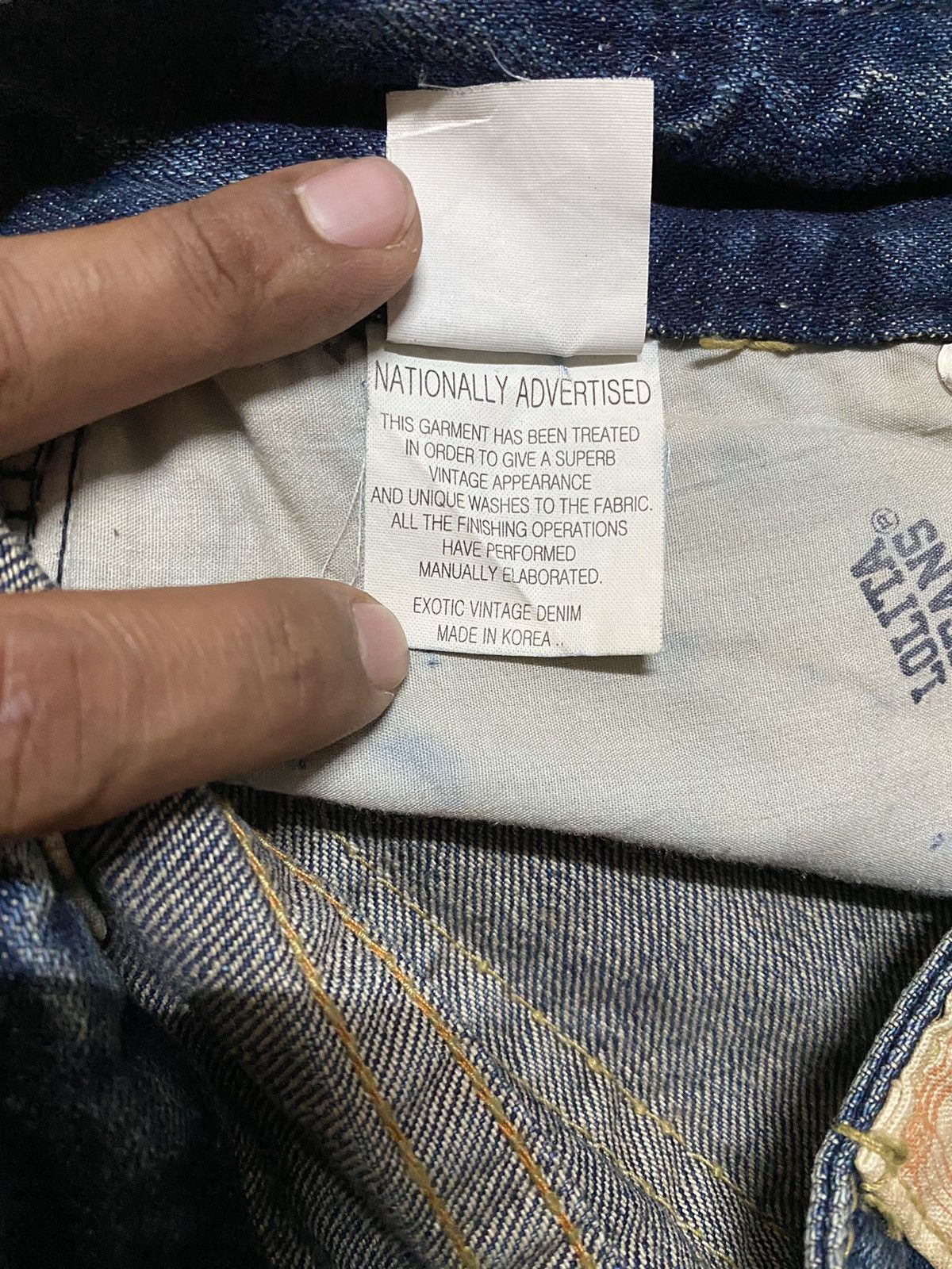 Japanese Brand Flare Jeans Japan Lolita Washed Distressed Jeans Size US 28 / EU 44 - 15 Thumbnail