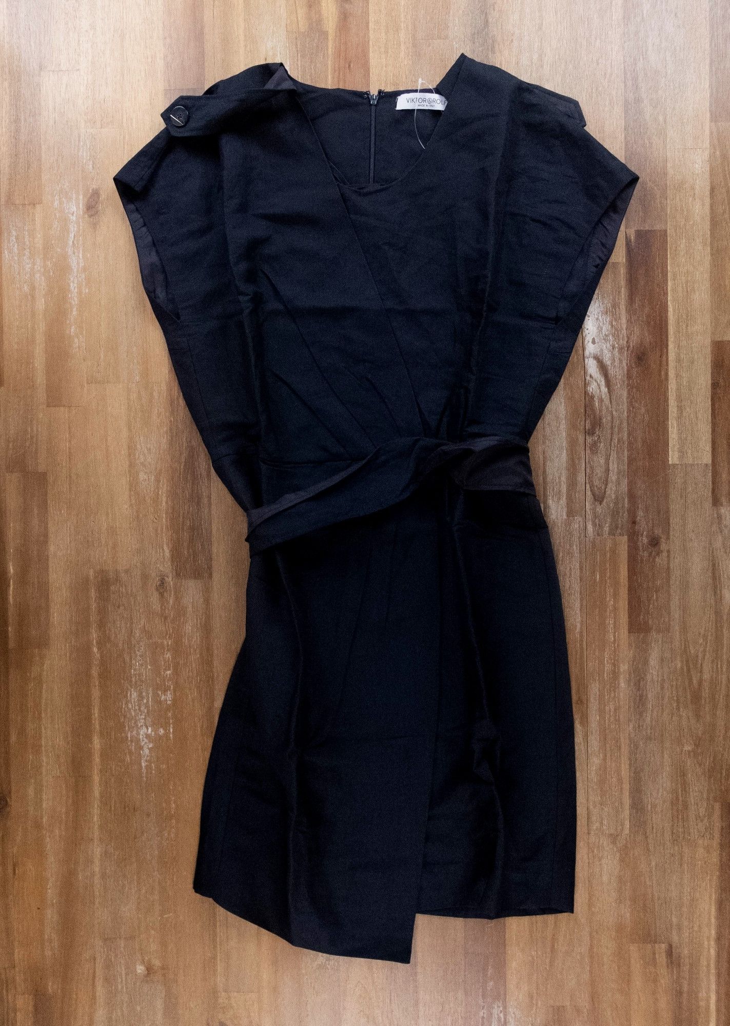 Viktor & Rolf VIKTOR & ROLF navy blue linen cotton sheath dress 6 42 Size M / US 6-8 / IT 42-44 - 5 Thumbnail