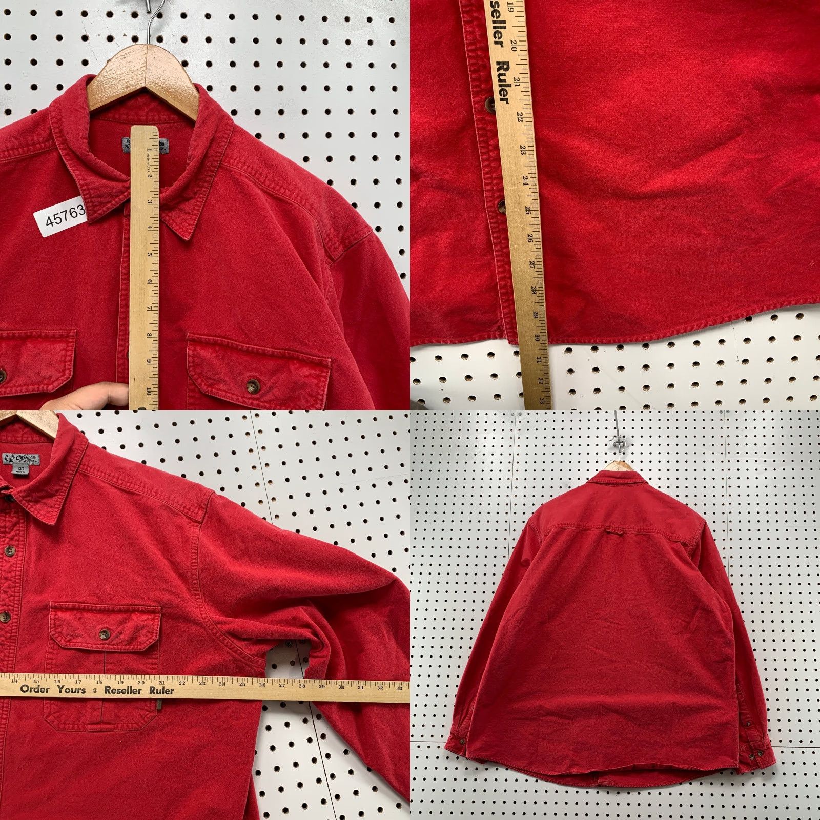 Vintage VINTAGE Gander Mountain Guide Series Button Shirt Men XLT Red Heavyweight Chamois Canvas Size US XL / EU 56 / 4 - 8 Thumbnail