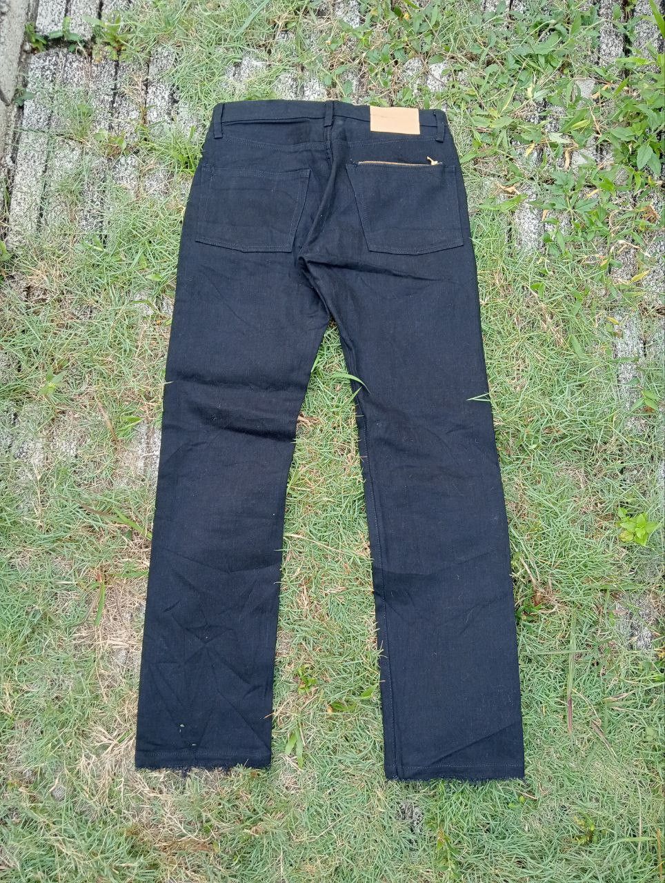 Japanese Brand Son Of The Cheese Japan 5 Pocket Black Jeans Size US 31 - 3 Thumbnail