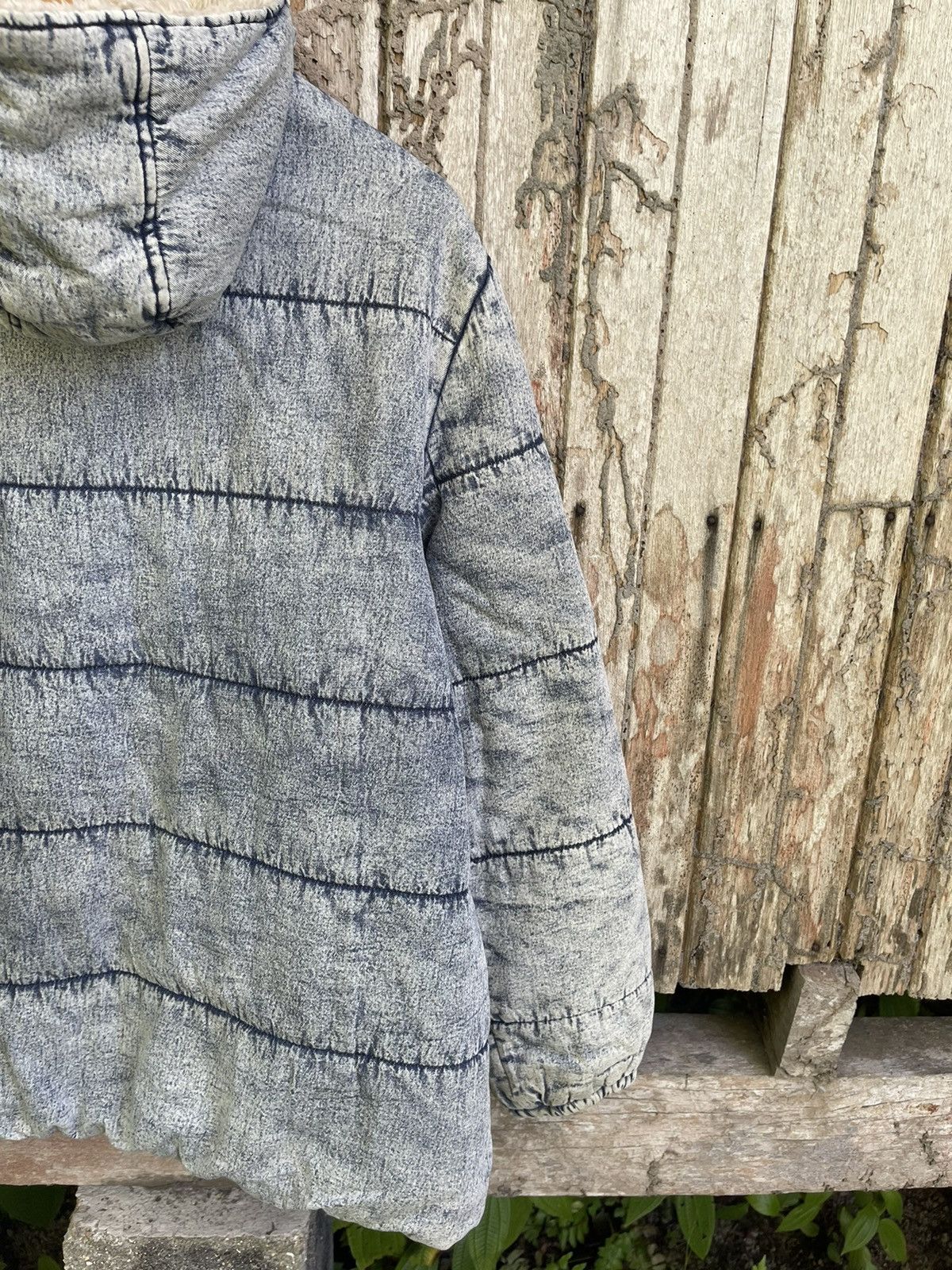 Designer ANAP Sherpa-Lined Acid Wash Denim Jacket Size US M / EU 48-50 / 2 - 15 Thumbnail