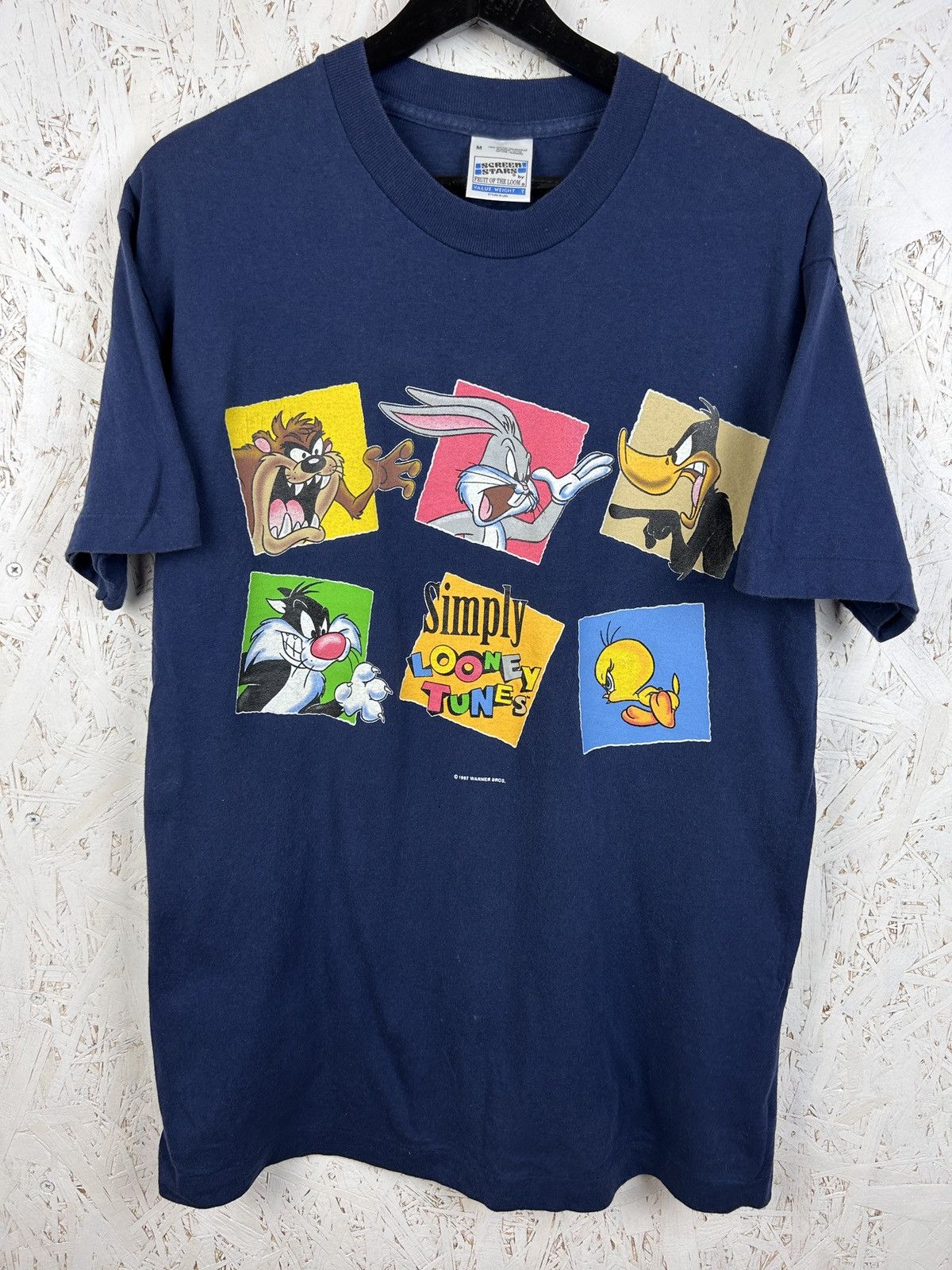 Vintage 90s Vintage 1997 Simply Looney Tunes Single Stitch T-Shirt Size US M / EU 48-50 / 2 - 1 Thumbnail