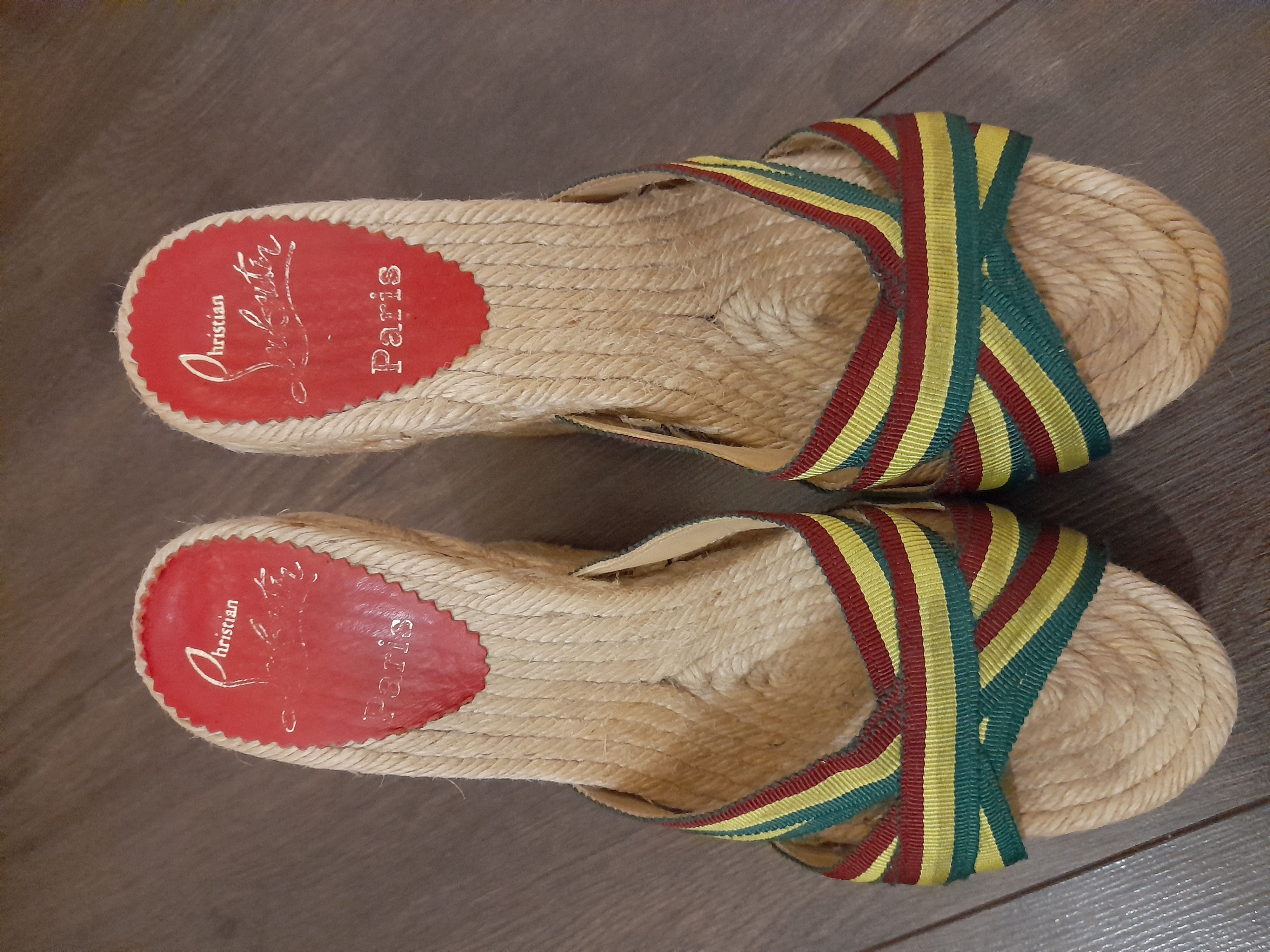 Christian Louboutin Vintage Christian Louboutin Cataribbon Stripe Espadrille Size US 6 / IT 36 - 2 Thumbnail