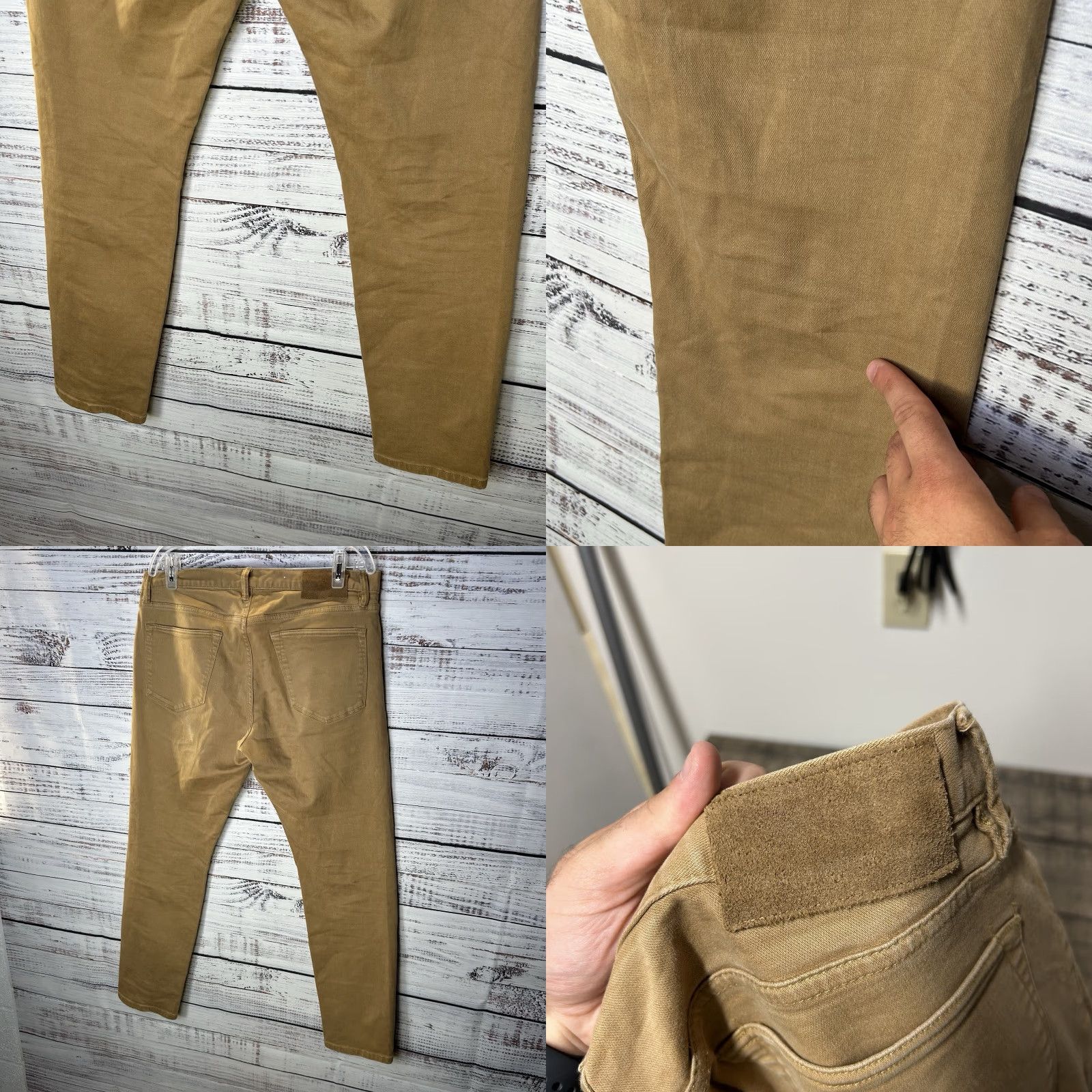 Todd Snyder Todd Snyder Jeans Men Slim 5 Pocket Straight Leg Cotton Blend Brown Khaki 34x30 34x32 Inseam 30.5 Stretch USA City Preppy Button Zip Size US 34 / EU 50 - 10 Thumbnail