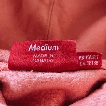 Supreme Supreme Corner Label Hoodie SS18 Coral Size US M / EU 48-50 / 2 - 5 Thumbnail