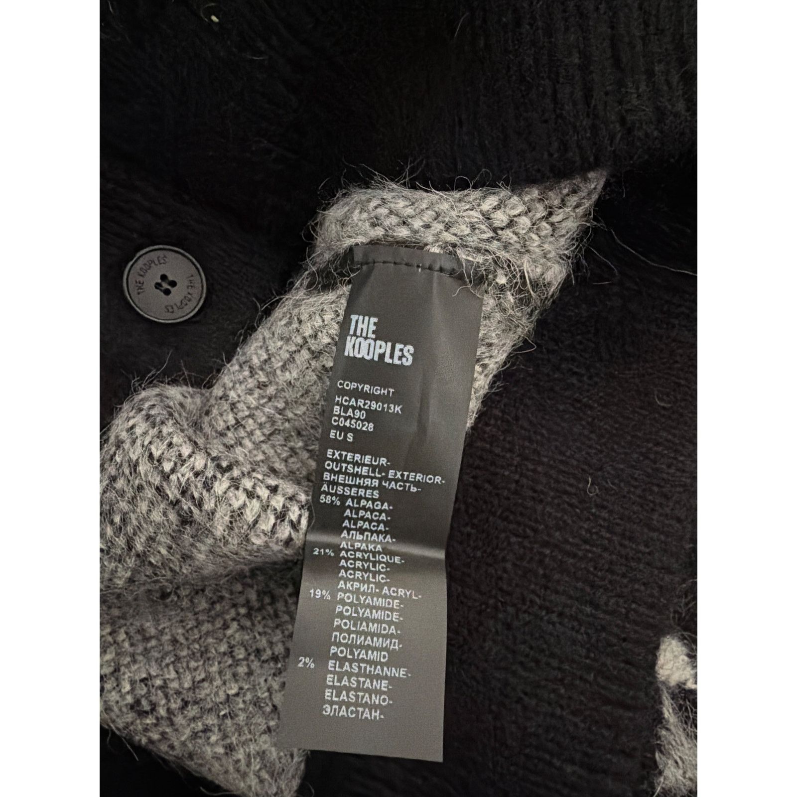 The Kooples New the Kooples men’s Alpaca diamond pattern cardigan S Size US S / EU 44-46 / 1 - 10 Thumbnail