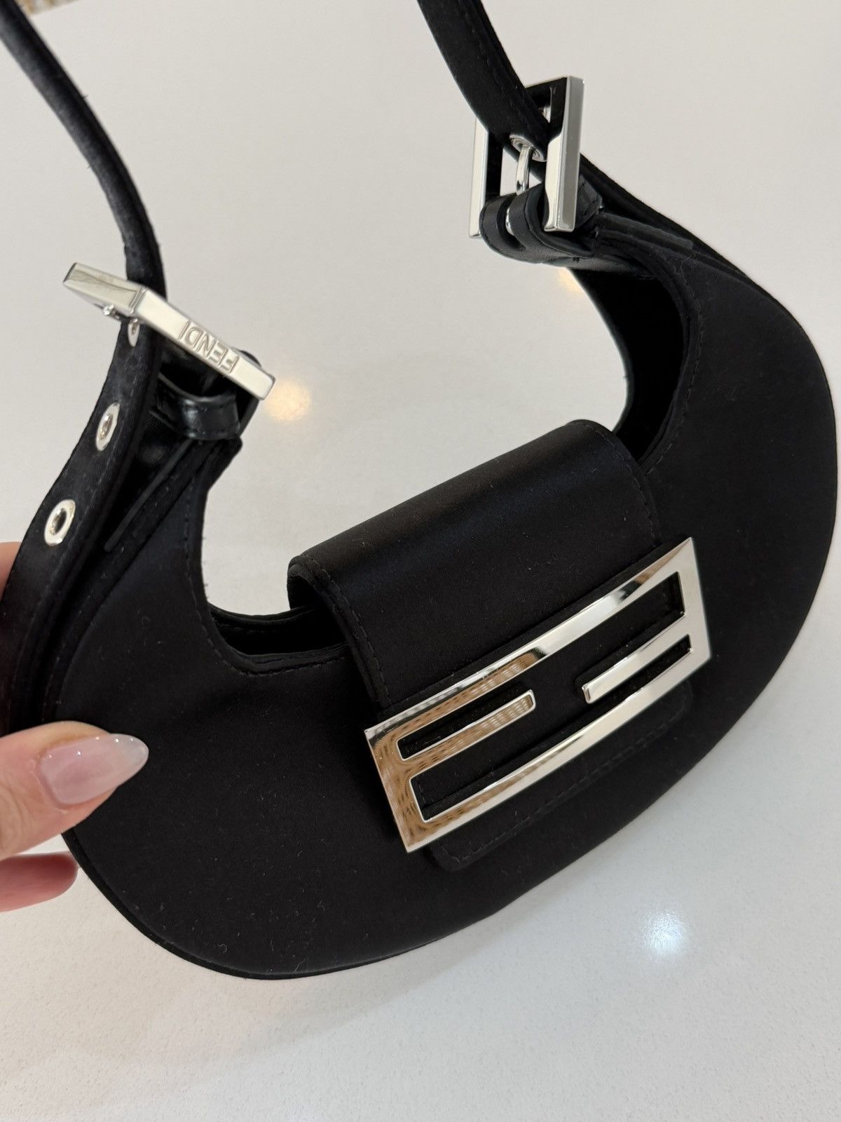 Fendi Fendi Satin Cookie bag in black Size ONE SIZE - 3 Thumbnail