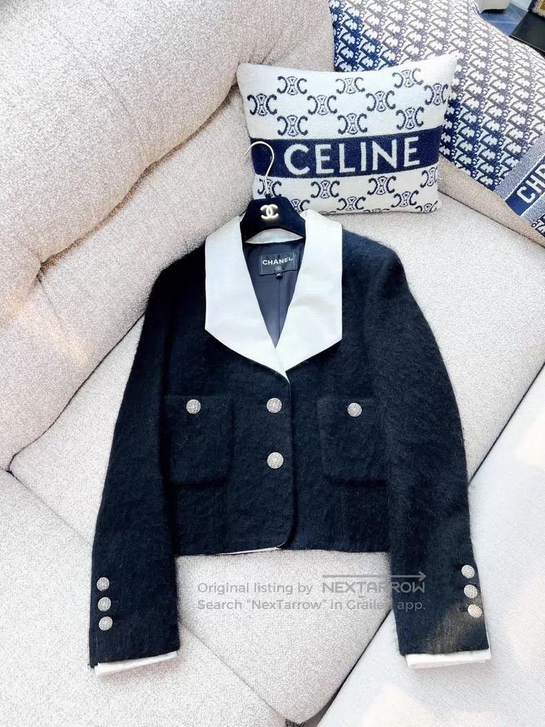 Chanel Chanel Two-pocket mahair lapel coat Size XS / US 0-2 / IT 36-38 - 1 Thumbnail