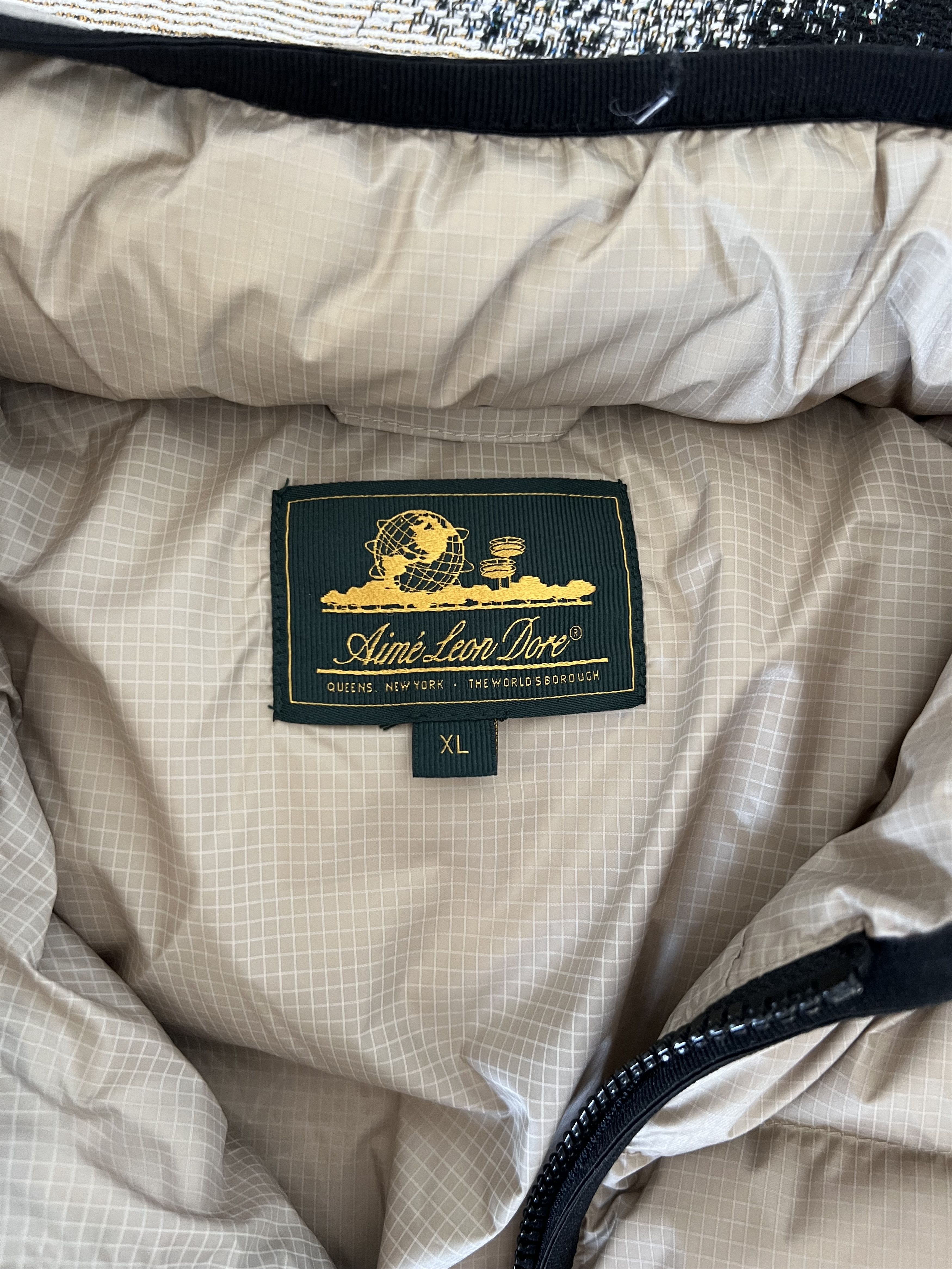 Aime Leon Dore Aime Leon Dore Unisphere Down Puffer Jacket in Twill Beige Size US XL / EU 56 / 4 - 9 Thumbnail