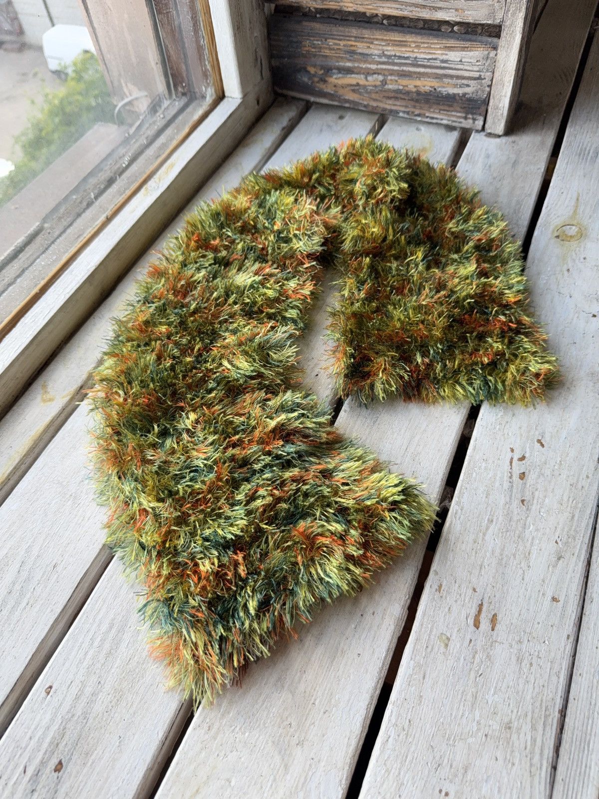 Vintage Avant Garde japanese fuzzy mohair Opium scarf vintage y2k Size ONE SIZE - 1 Thumbnail