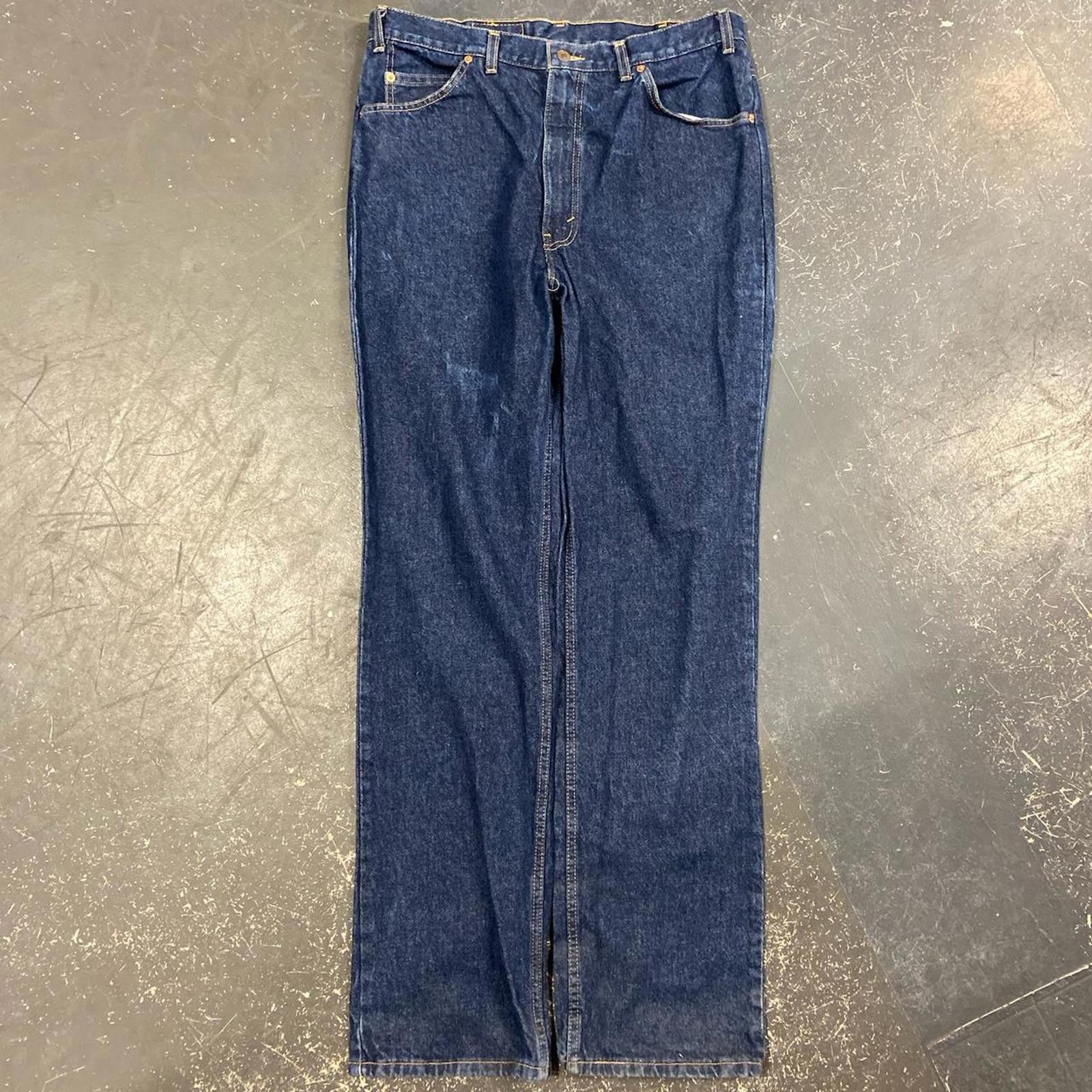 Levi's Vintage Levi Dark Wash Orange Tab Jeans Size US 38 / EU 54 - 5 Thumbnail