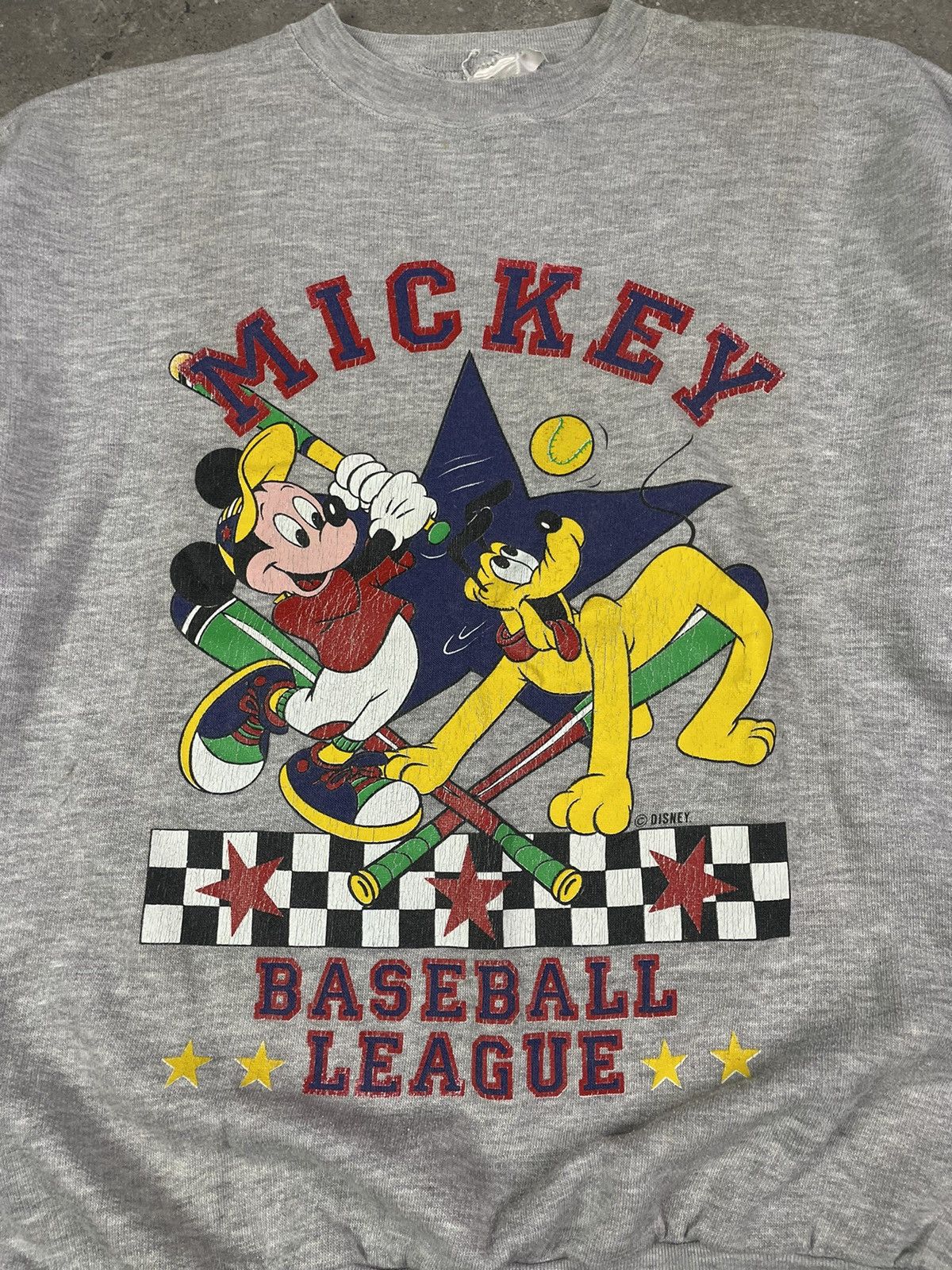 Disney × Mickey Mouse × Vintage Vintage Mickie Mouse Disney Baseball Sweatshirt Size US S / EU 44-46 / 1 - 2 Thumbnail