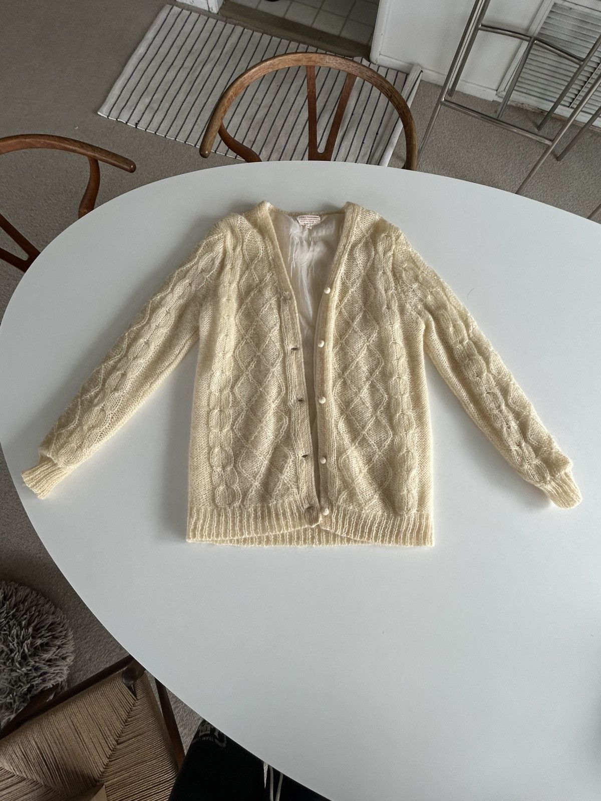 Vintage Vintage 70's Handknit Cardigan Size M / US 6-8 / IT 42-44 - 1 Thumbnail