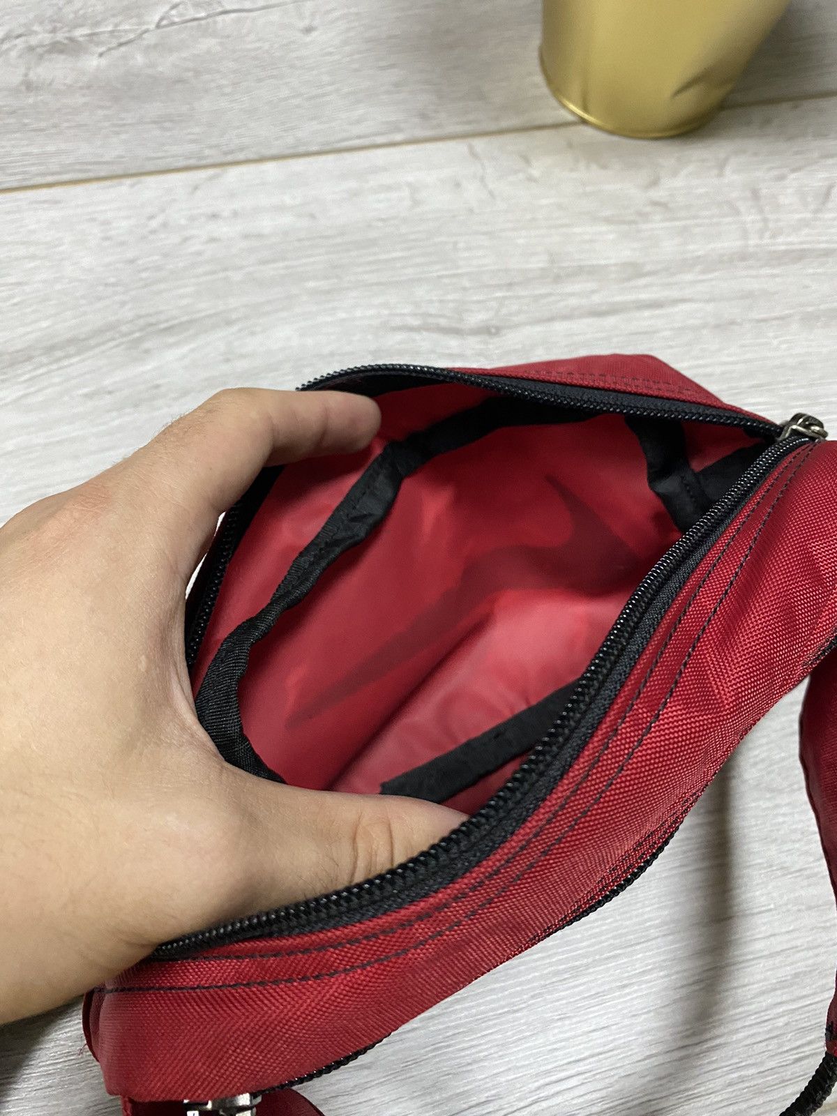 Nike Nike vintage 1990 waist bag big swoosh Size ONE SIZE - 5 Thumbnail