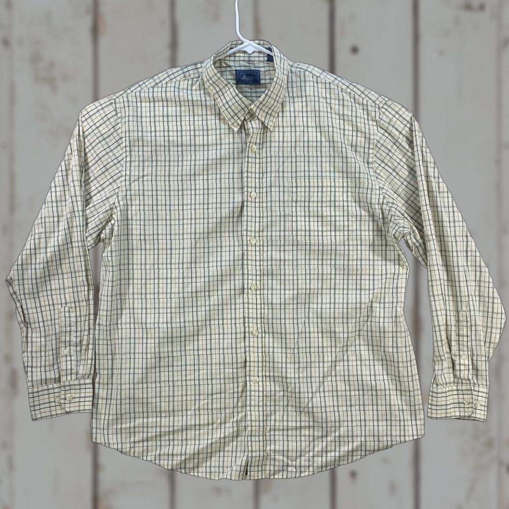 Vintage VINTAGE GH Bass & Co Long Sleeve Button Up Plaid Shirt Mens XL Cotton Blend Size US XL / EU 56 / 4 - 1 Thumbnail