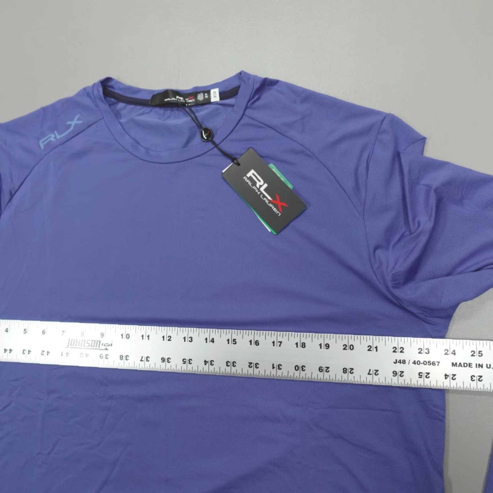 RLX Ralph Lauren RLX Ralph Lauren L/S Pullover Top Royal Blue XL Lightweight Nylon Logo Performance Golf Mens Shirt Size US XL / EU 56 / 4 - 5 Thumbnail