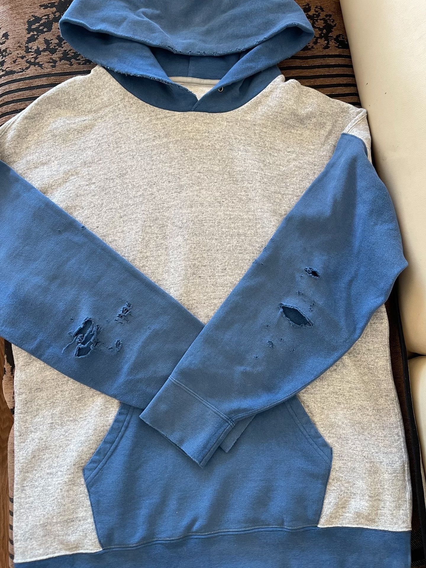 Visvim visvim 20AW First Gen Distressed Hoodie Size US M / EU 48-50 / 2 - 3 Thumbnail