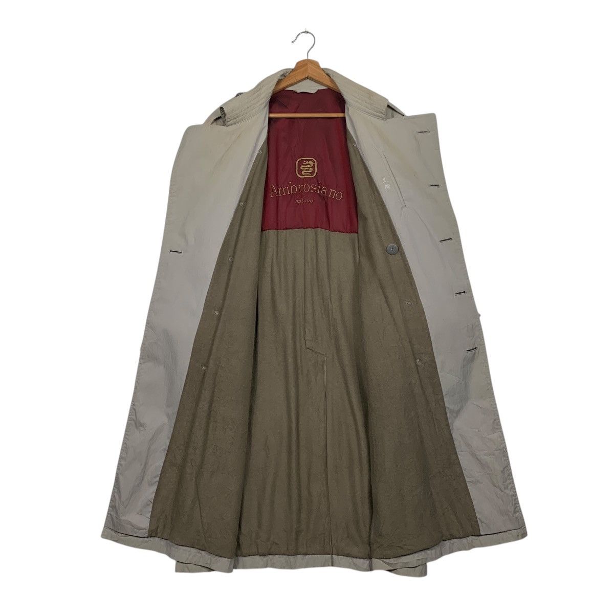 Japanese Brand Ambrosiano Milano Double Breasted Trench Coat Size US M / EU 48-50 / 2 - 12 Thumbnail