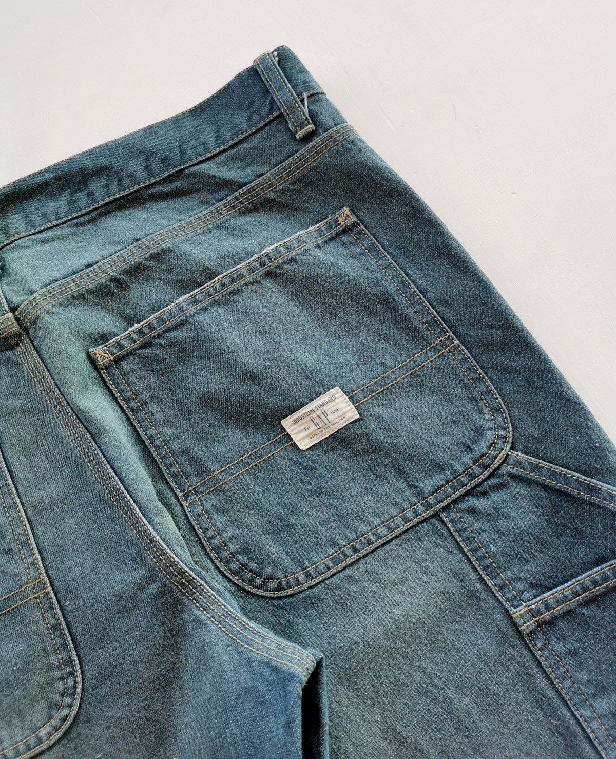 Gap × Yeezy Sunfaded Vintage Gap Slim Fit Carpenter Denim Jeans Size US 34 / EU 50 - 3 Thumbnail