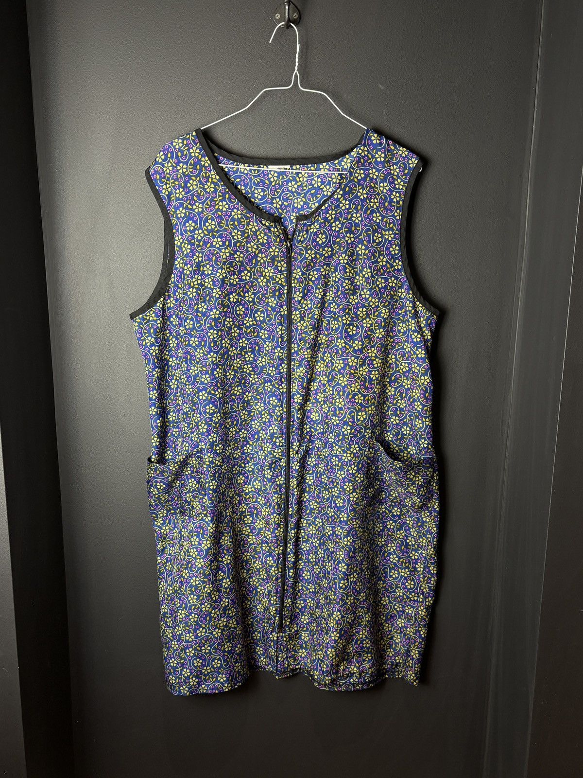 Vintage Vintage Nightgown Ugly 1980s Lounge Shirt Zip Up 70s Sleep Size M / US 6-8 / IT 42-44 - 1 Thumbnail