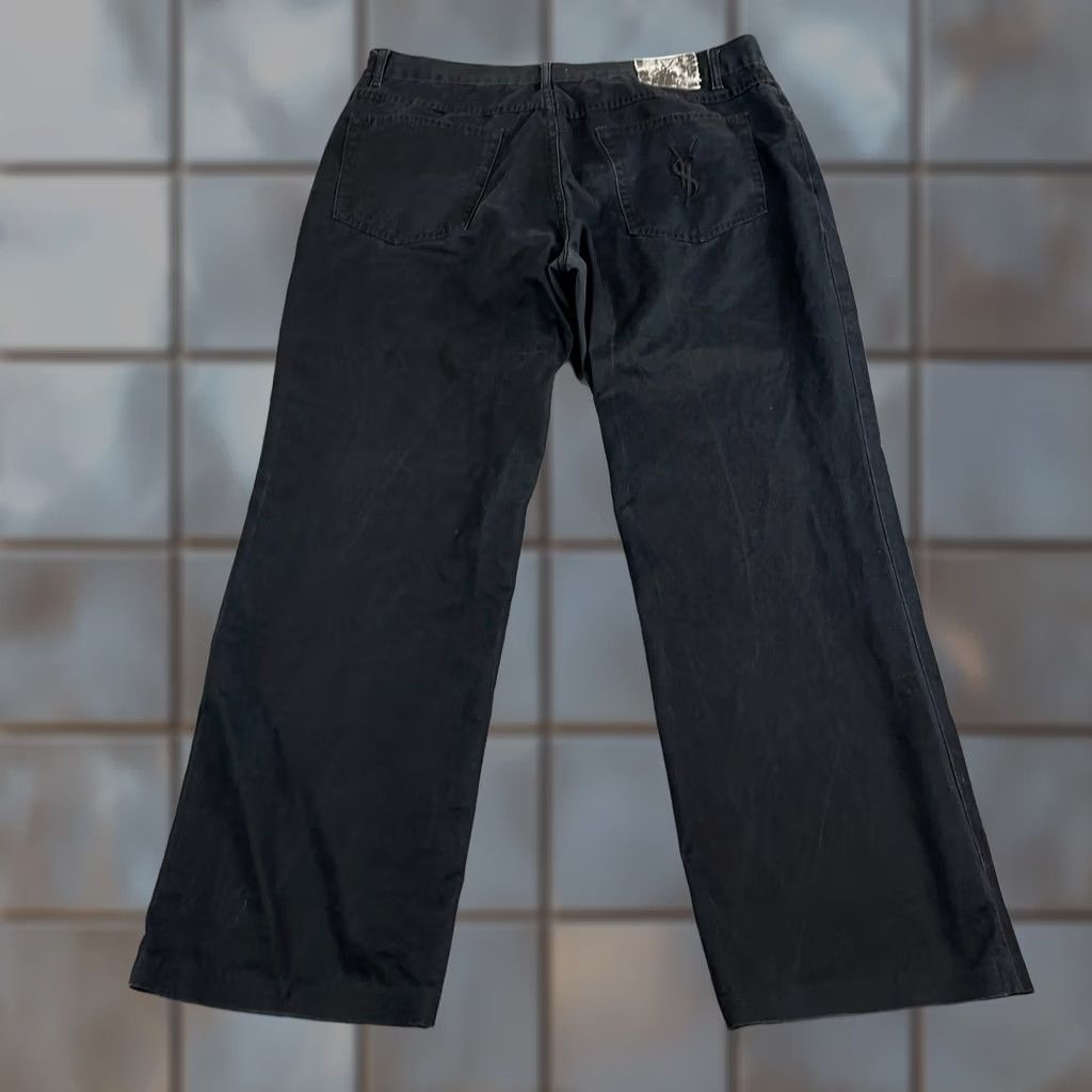Yves Saint Laurent VINTAGE Yves Saint Lauren Jeans Relaxed 36 30 Black Denim 5-Pocket Mens Size US 36 / EU 52 - 1 Thumbnail