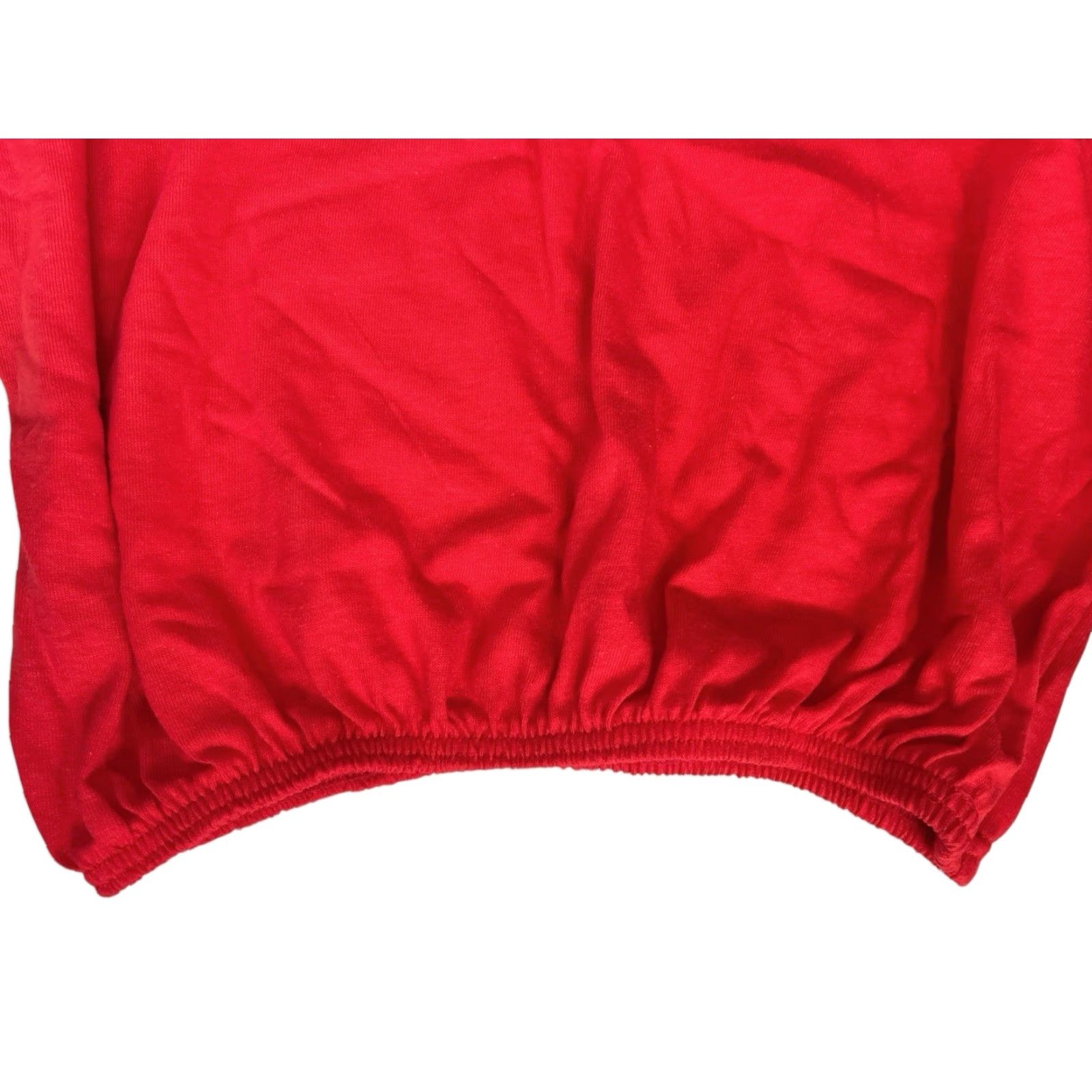 Vintage VINTAGE Don Alleson Crop Tank Top Womens Medium Red 90s NWOT Deadstock USA Made Sleeveless Cropped Tank 100% Cotton Size M / US 6-8 / IT 42-44 - 3 Thumbnail
