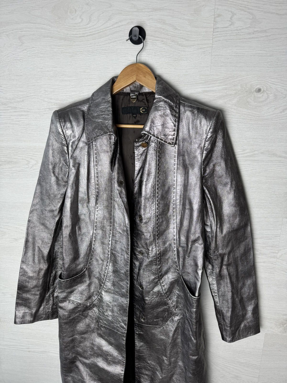 Just Cavalli Just Cavalli Coat Long Silver Metallic Size M / US 6-8 / IT 42-44 - 13 Thumbnail