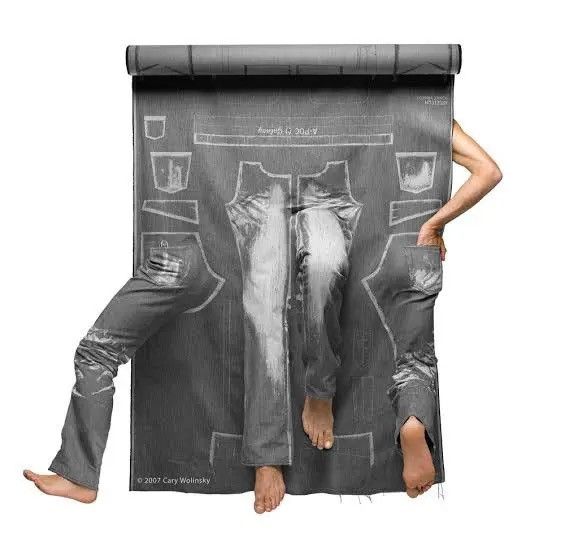 Issey Miyake AW2007 Issey Miyake A-poc Galaxy denim pants Size US 30 / EU 46 - 3 Thumbnail