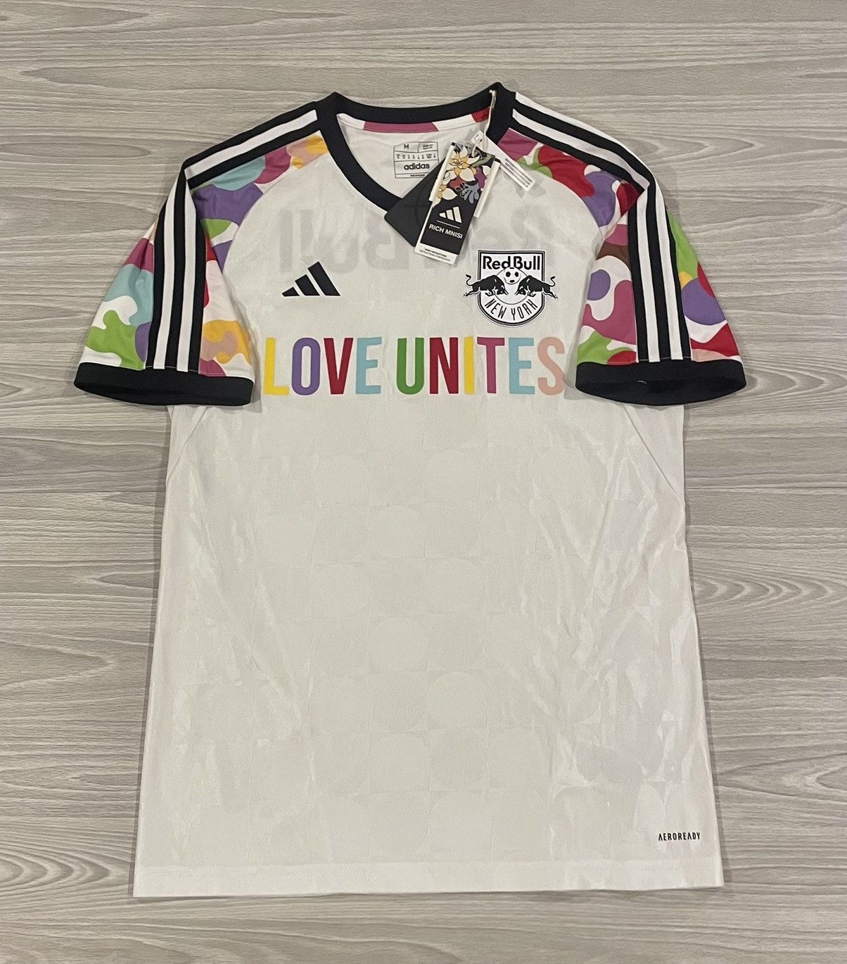 Adidas New! Adidas 2022/23 Red Bull New York Jersey Men’s Medium Size US M / EU 48-50 / 2 - 1 Thumbnail
