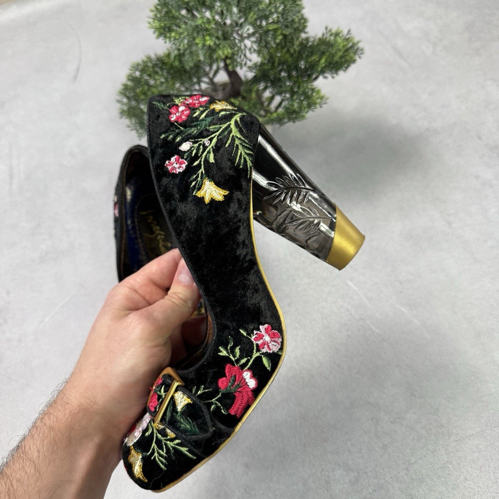 Vintage Irregular Choice Men Floral Heels Avant Garde Pumps 39 Us 9 Size US 9 / IT 39 - 13 Thumbnail