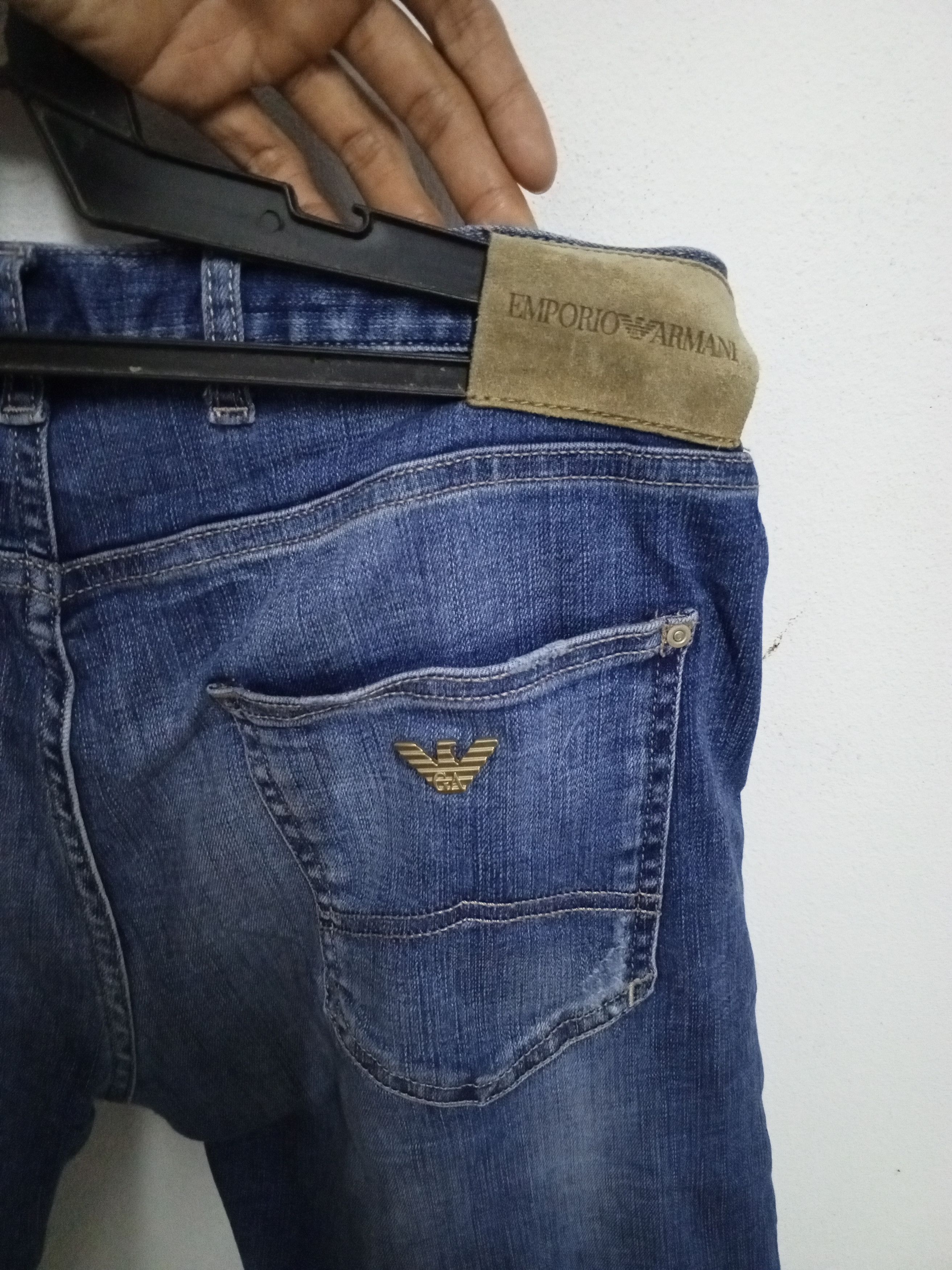 Emporio Armani × Vintage EMPORIO ARMANI JEANS BLUE Size US 34 / EU 50 - 7 Thumbnail