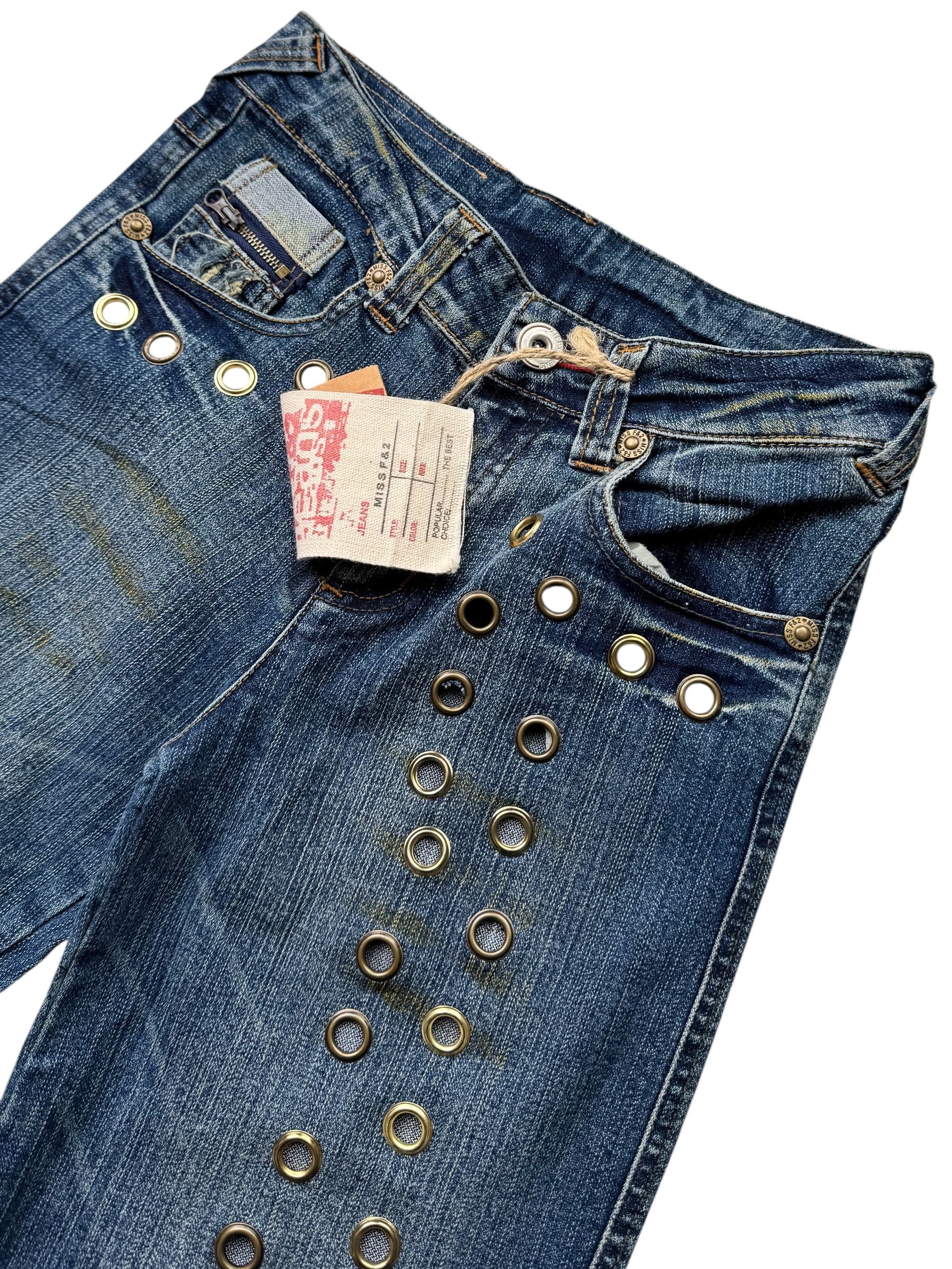Japanese Brand Vintage Light Flare Jeans W424(V9) Size 25" / US 0 / IT 36 - 3 Thumbnail