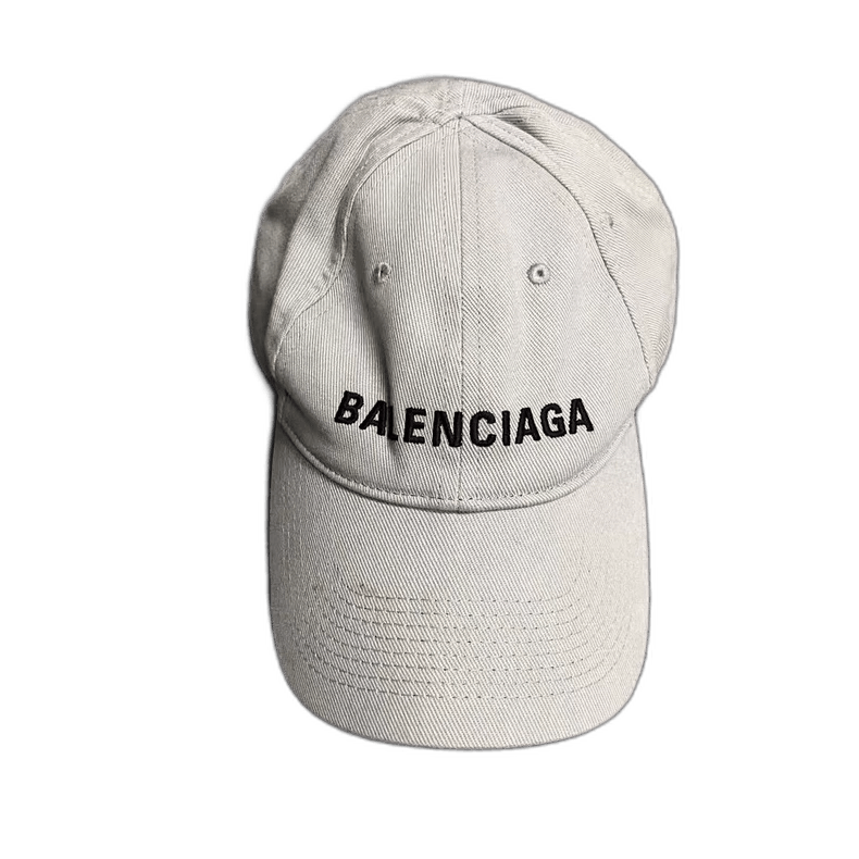 Balenciaga Balenciaga Gray Logo Embroidered Baseball Cap Size ONE SIZE - 1 Thumbnail