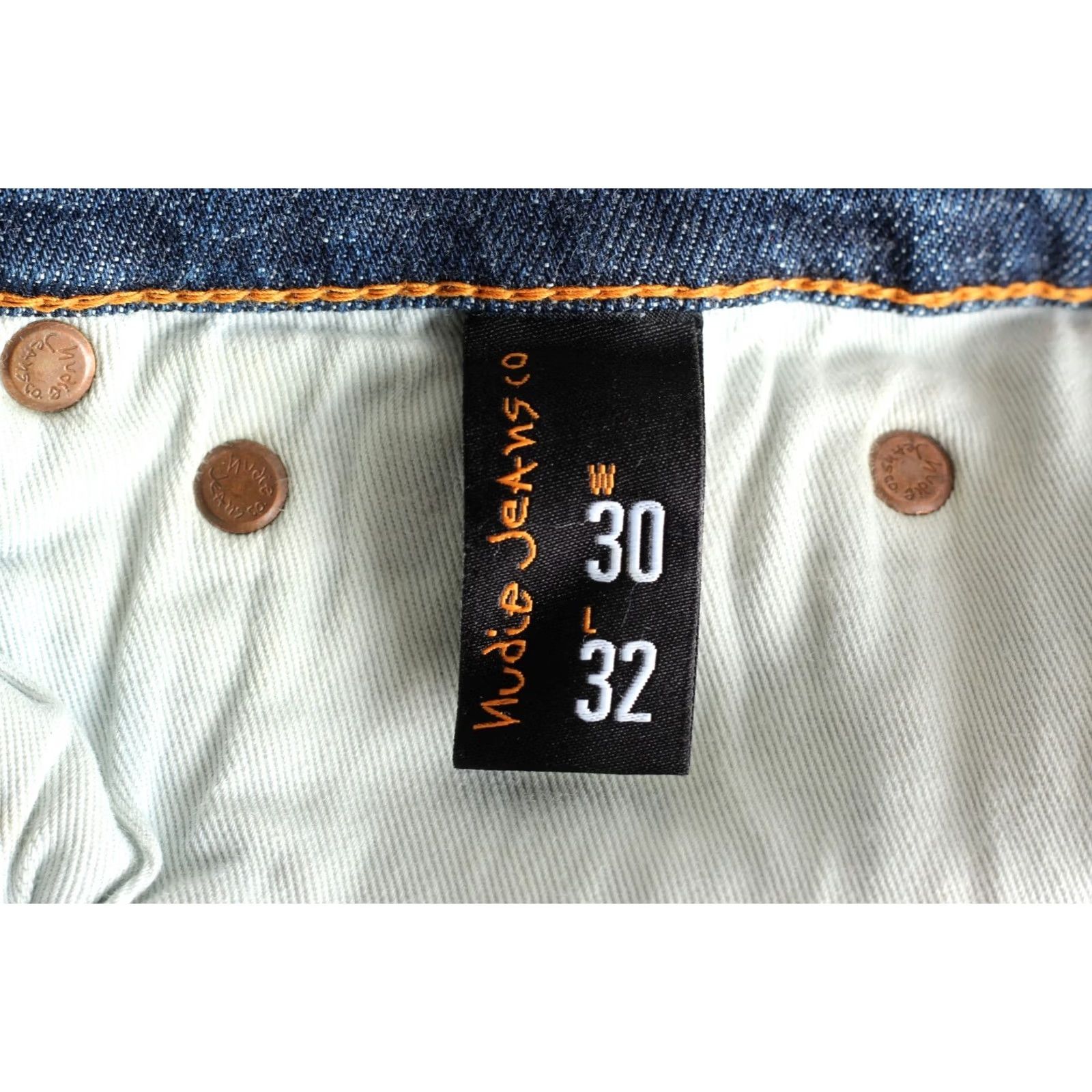 Nudie Jeans NUDIE JEANS SKINNY LIN FLAT LOVE Stretch Jeans Men 30/32 DZ7279 Blue Denim Slim Mid 90s Theme Mens Size US 30 / EU 46 - 6 Thumbnail