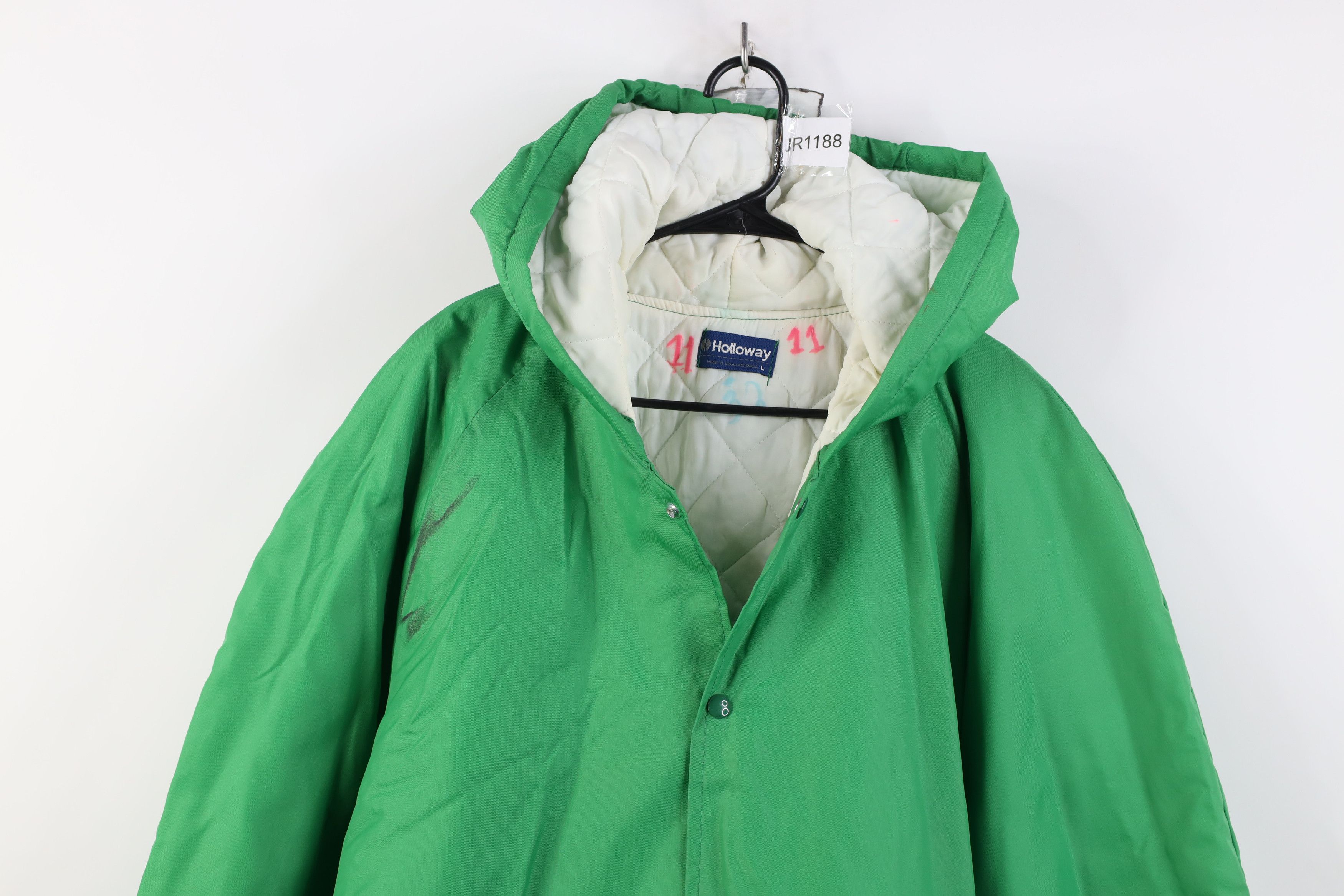 Vintage Vintage 70s Streetwear Hooded Parka Jacket Green USA Size US L / EU 52-54 / 3 - 2 Thumbnail