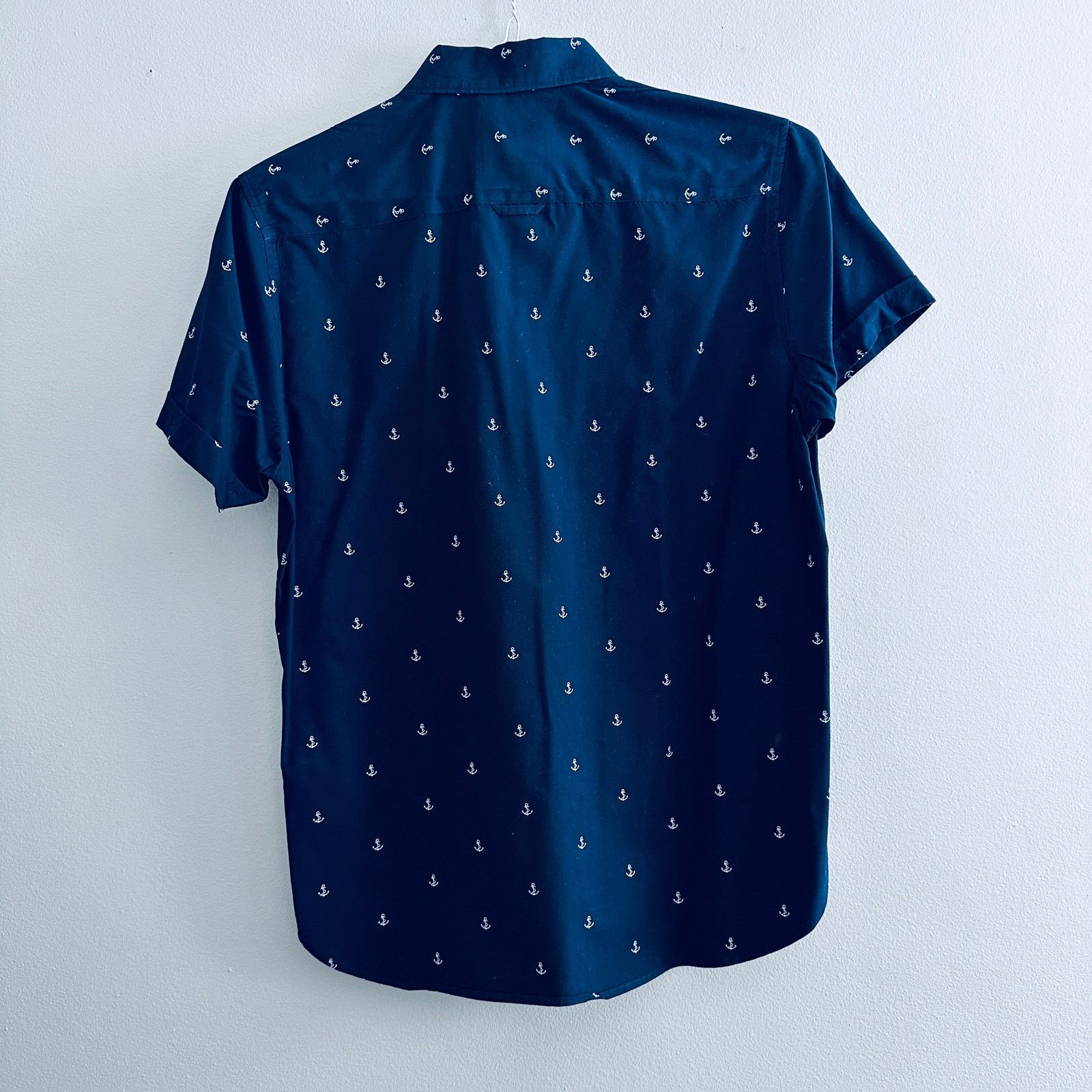 Travis Scott Cactus Man navy anchor print short sleeve button down Size US S / EU 44-46 / 1 - 3 Thumbnail