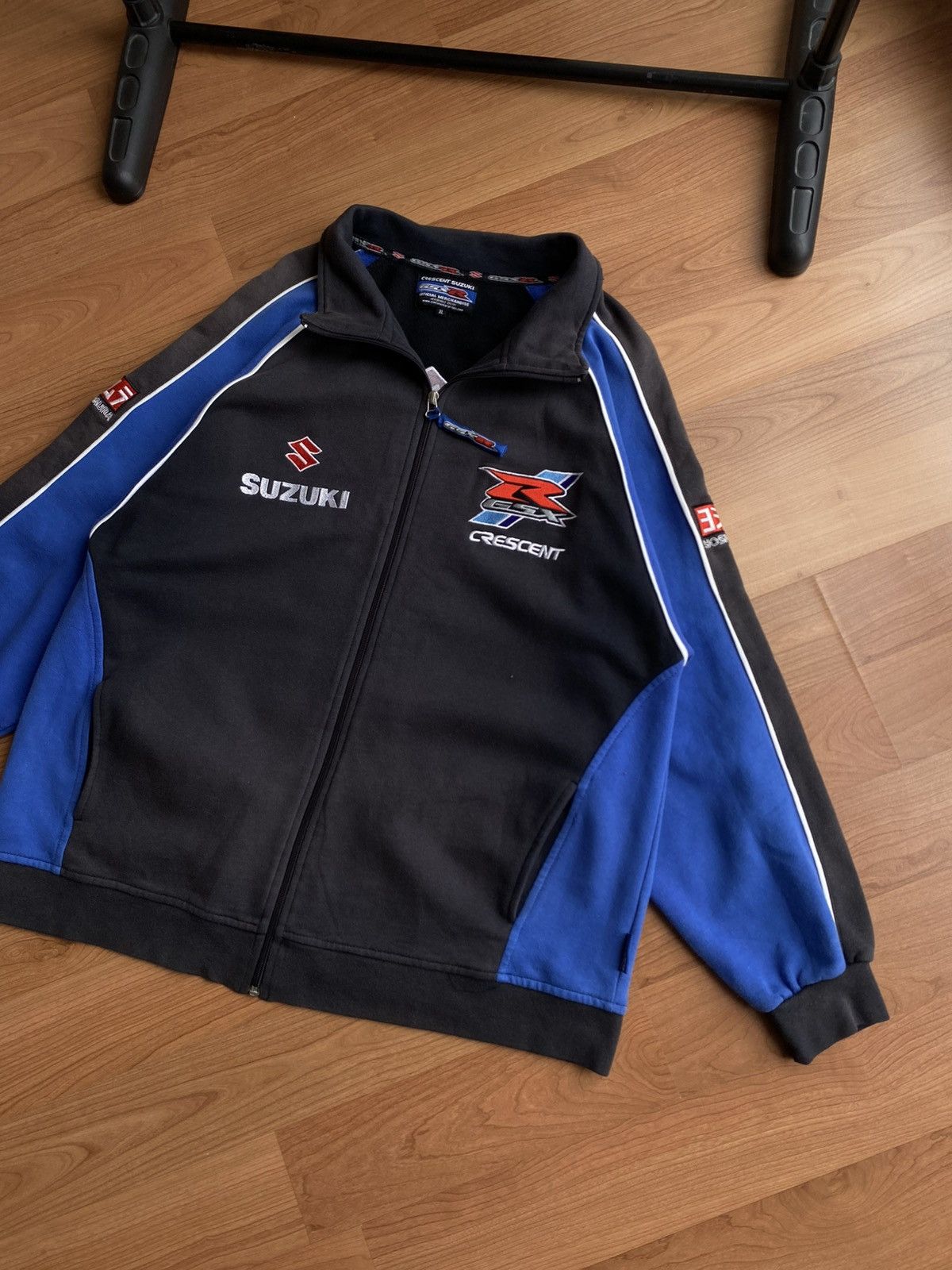 Other Suzuki Crescent Vintage Racing Moto Track Jacket Sz XL Size US XL / EU 56 / 4 - 4 Thumbnail