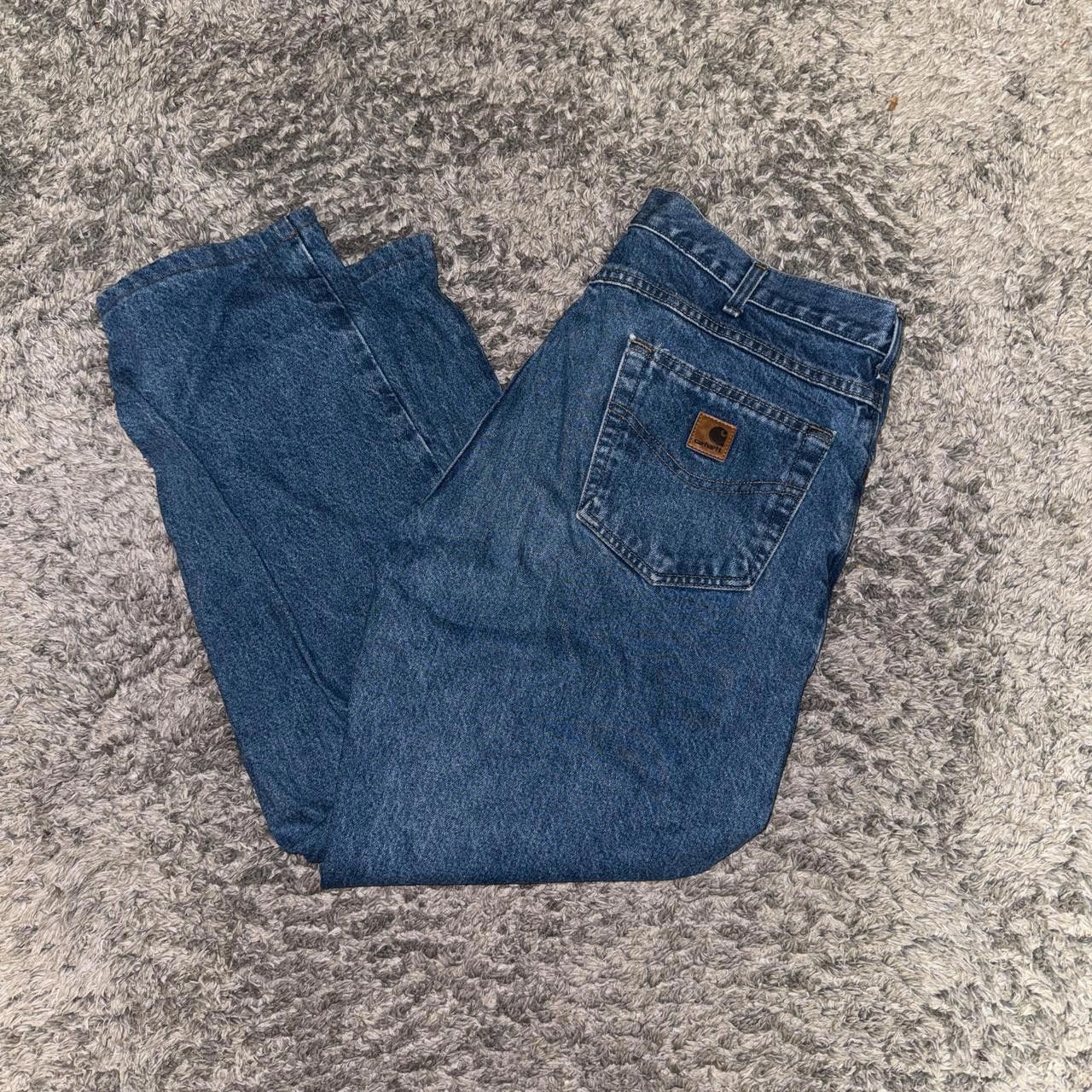 Carhartt Carhartt Men's Blue and Navy Jeans Size US 38 / EU 54 - 1 Thumbnail