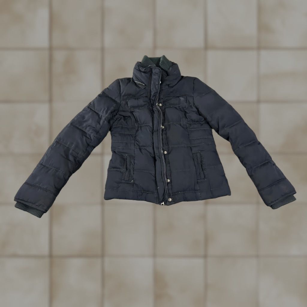 Abercrombie & Fitch Abercrombie & Fitch Jacket Womens S Blue Insulated Down Puffer - Quilted, Long Sleeve, Mid-Length, Softshell, Casual, Fall Winter Spring, Regular Fit Size S / US 4 / IT 40 - 1 Thumbnail