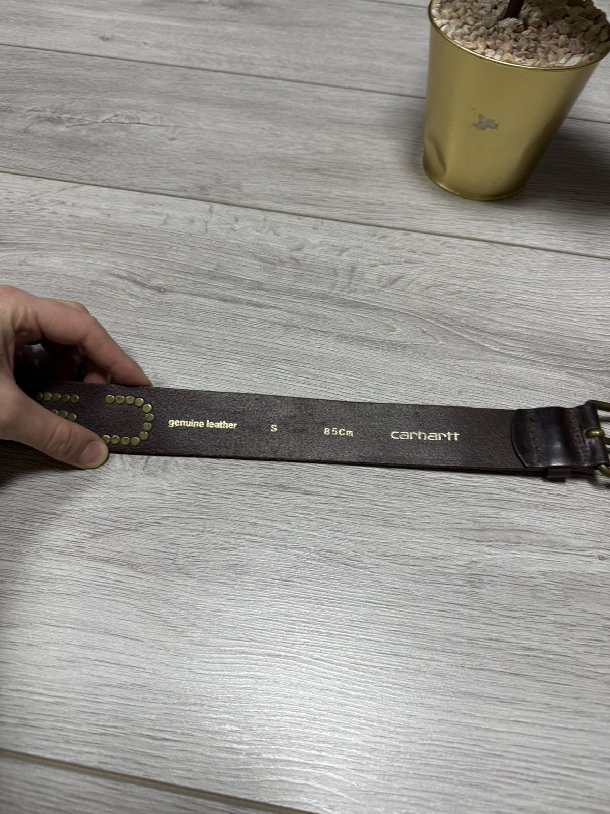 Carhartt Carhartt big logo belt leather Size ONE SIZE - 3 Thumbnail