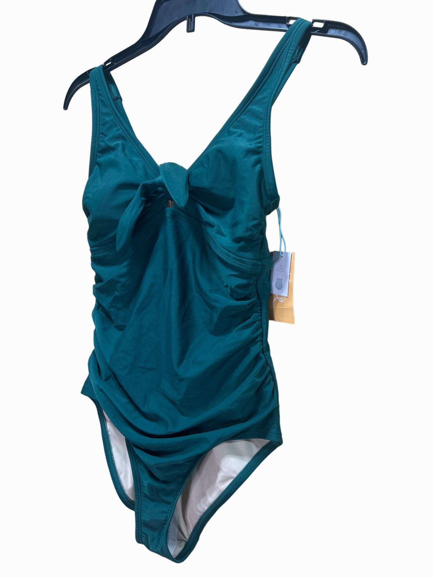 Other Kona Sol - Women's Tie-Front One Piece Swimsuit - Green - S Size ONE SIZE - 13 Thumbnail