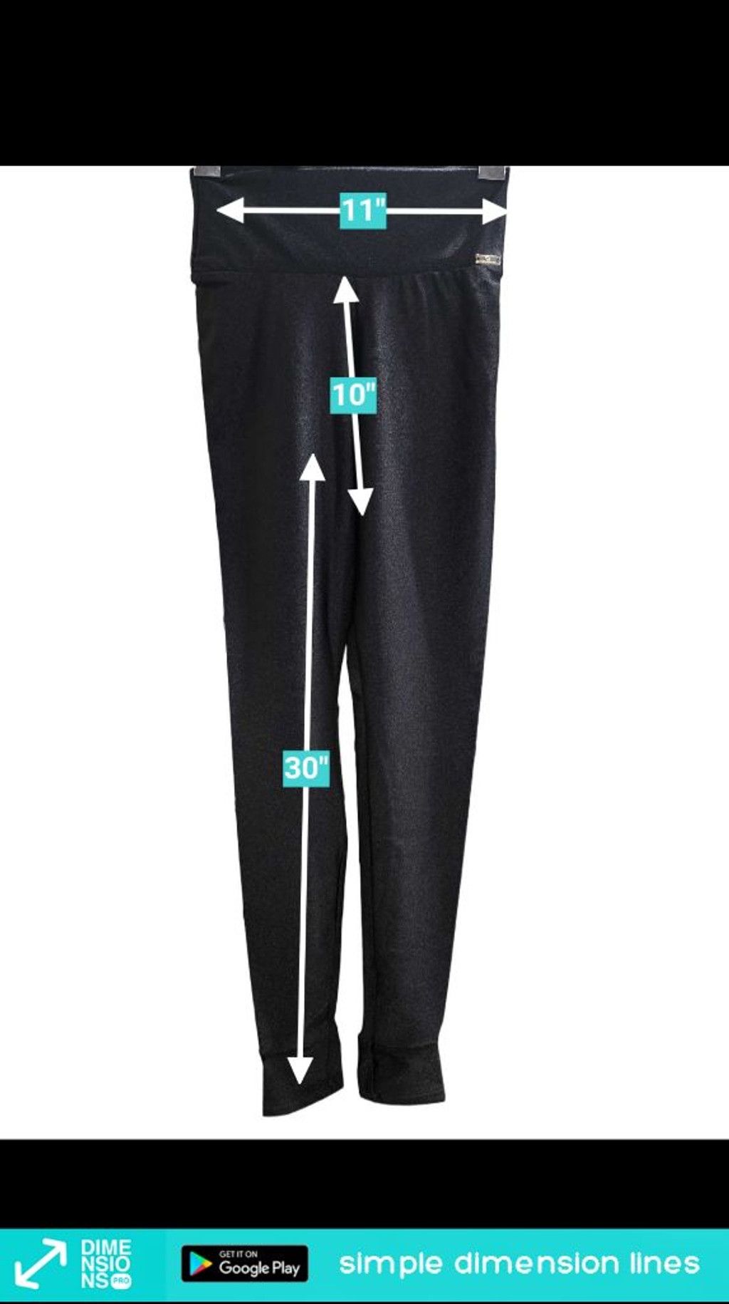 Other Women's CAJUBRASIL Black Classic Yoga Leggings M Size 28" / US 6 / IT 42 - 5 Thumbnail