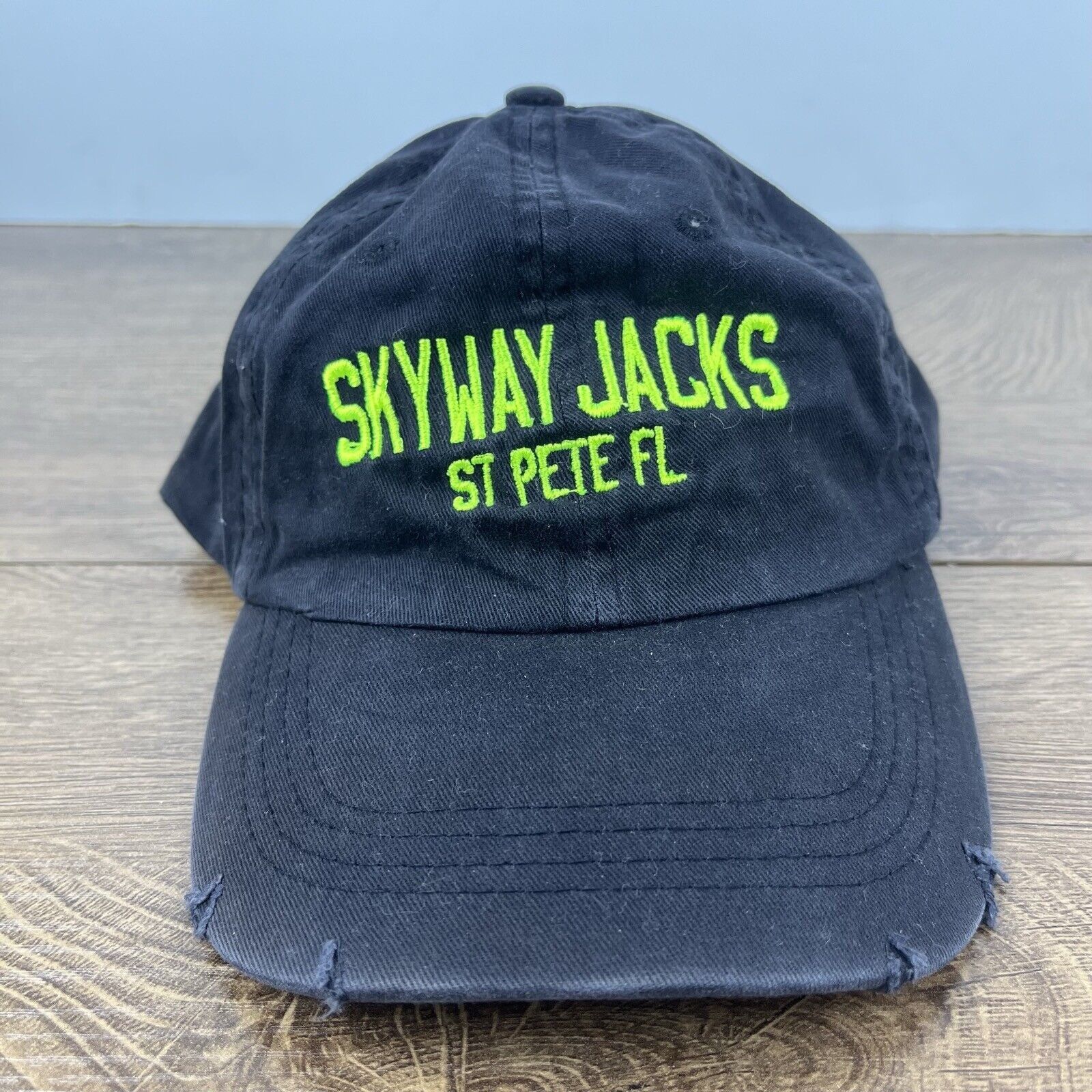 Other Skyway Jacks Hat St Pete Florida Hat Black Adjustable Hat Bl Size ONE SIZE - 2 Thumbnail