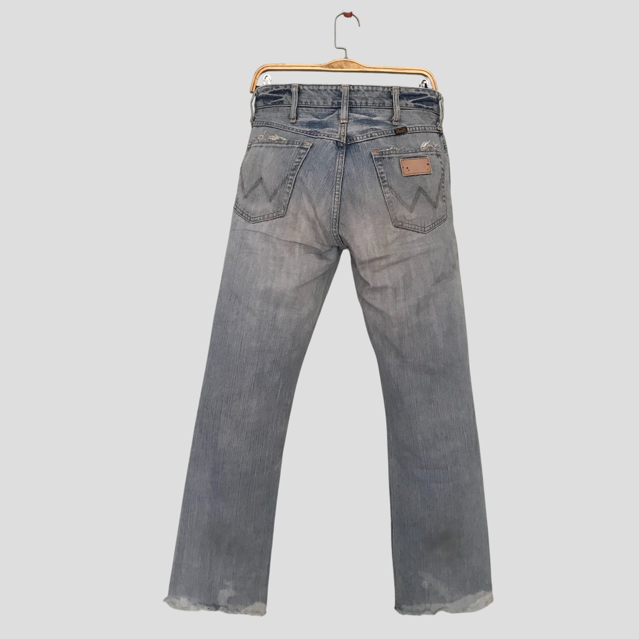 Wrangler Vintage 90s Wrangler Light Wash Faded Blue Stone Size US 30 / EU 46 - 2 Thumbnail