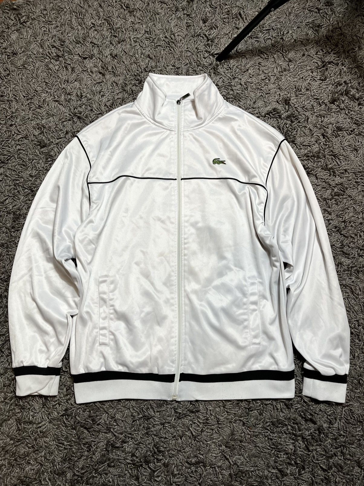 LACOSTE VINTAGE 00s TRACKSUIT JACKET RAP STYLE