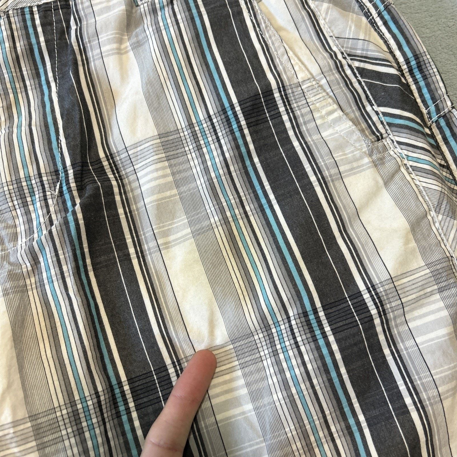 Anchor Blue Y2k 2000s Anchor Blue Plaid Shorts Men 32 90s Retro Hawaiian Size US 32 / EU 48 - 7 Thumbnail