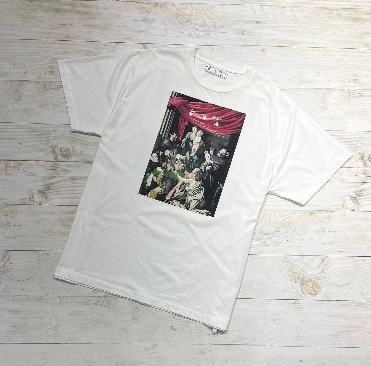 Image of Off White Off-White Caravaggio Painting T-Shirt Y2K Men Size 2Xl